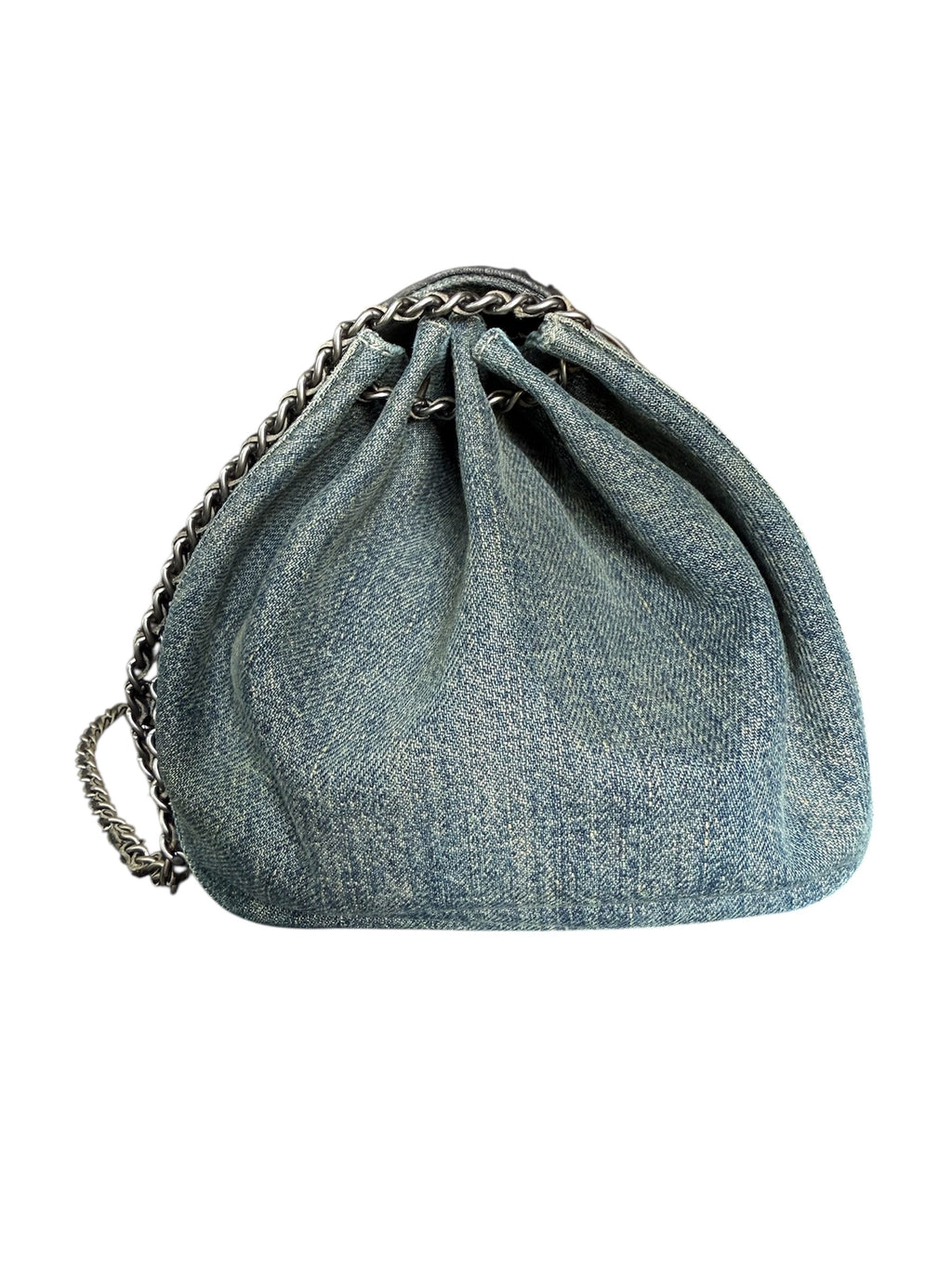 Chanel Chocolate Bar Accordion Denim Bag