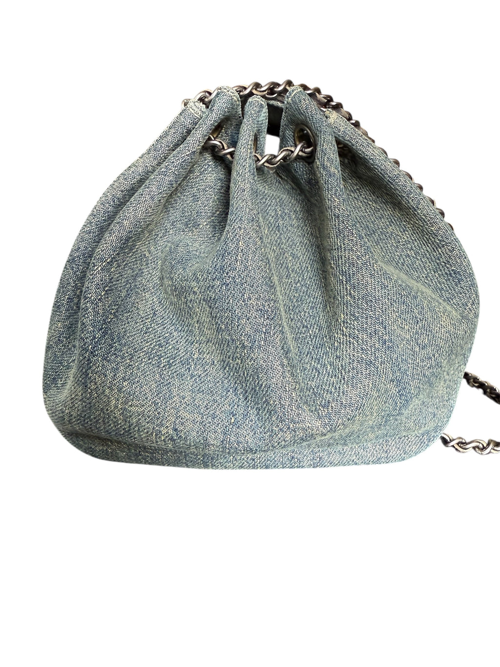 Chanel Chocolate Bar Accordion Denim Bag