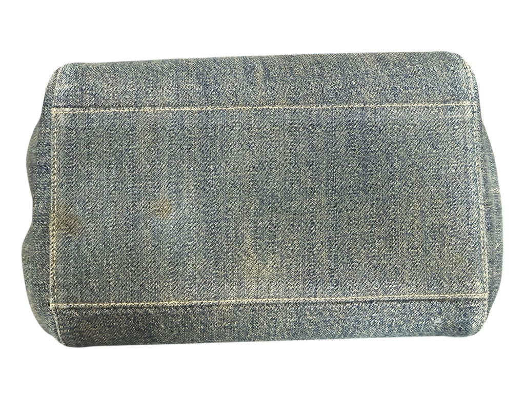 Chanel Chocolate Bar Accordion Denim Bag