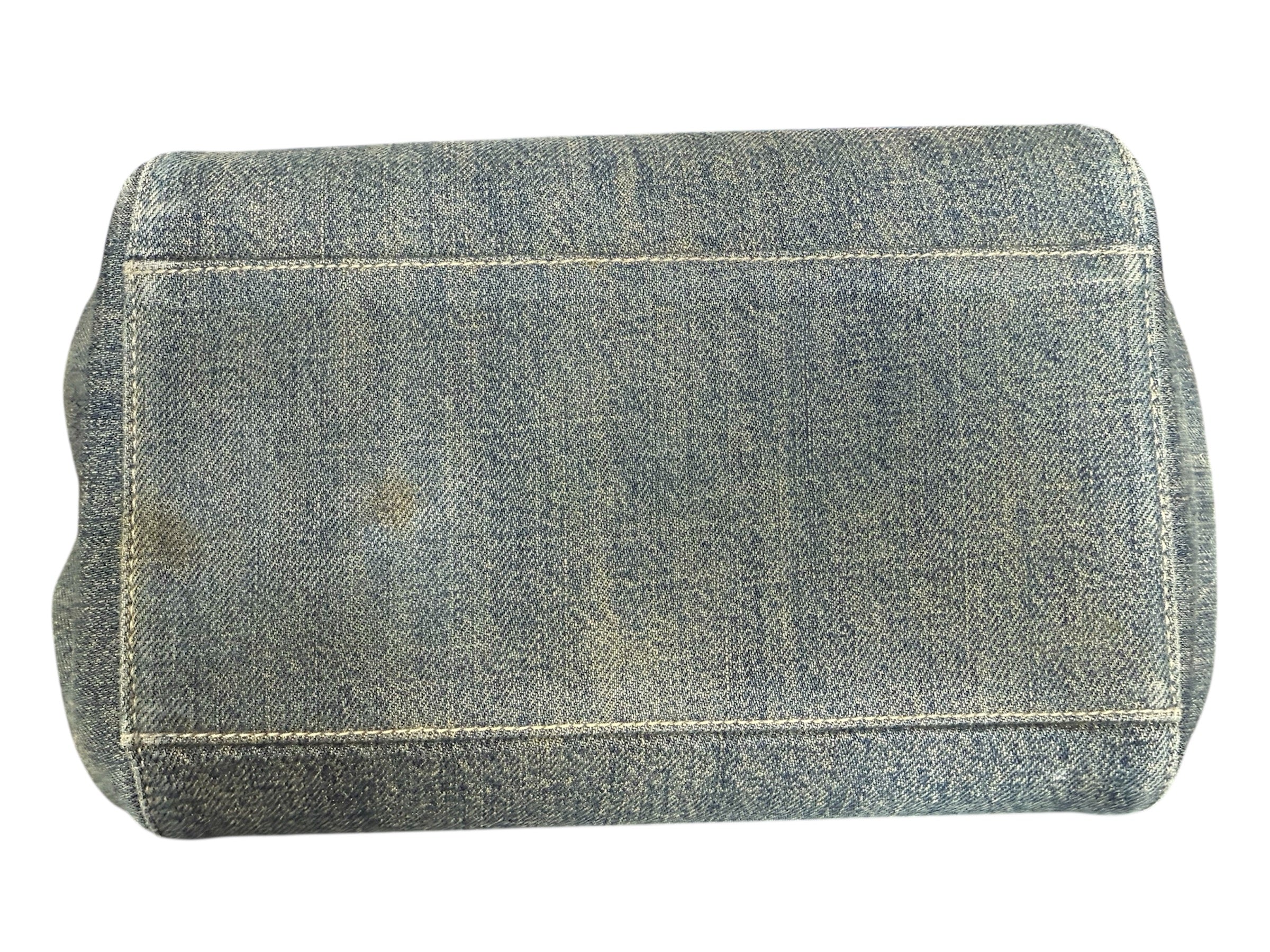 Chanel Chocolate Bar Accordion Denim Bag