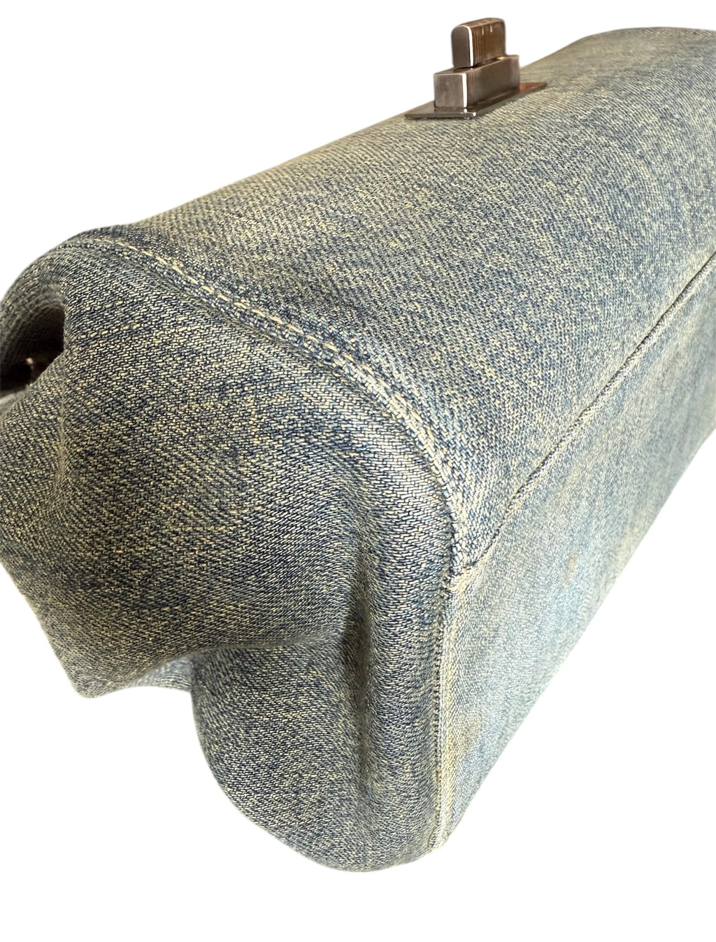 Chanel Chocolate Bar Accordion Denim Bag