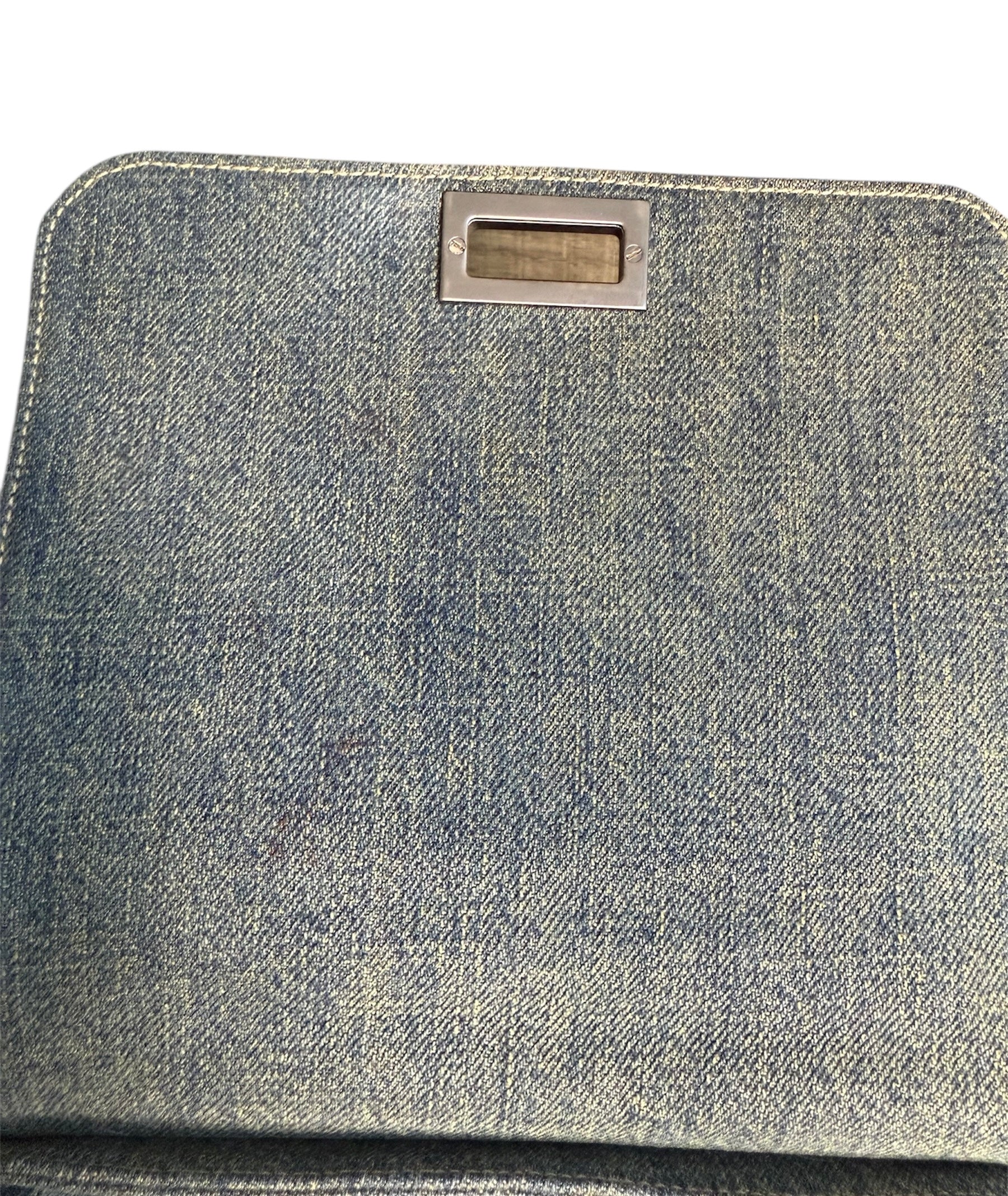 Chanel Chocolate Bar Accordion Denim Bag