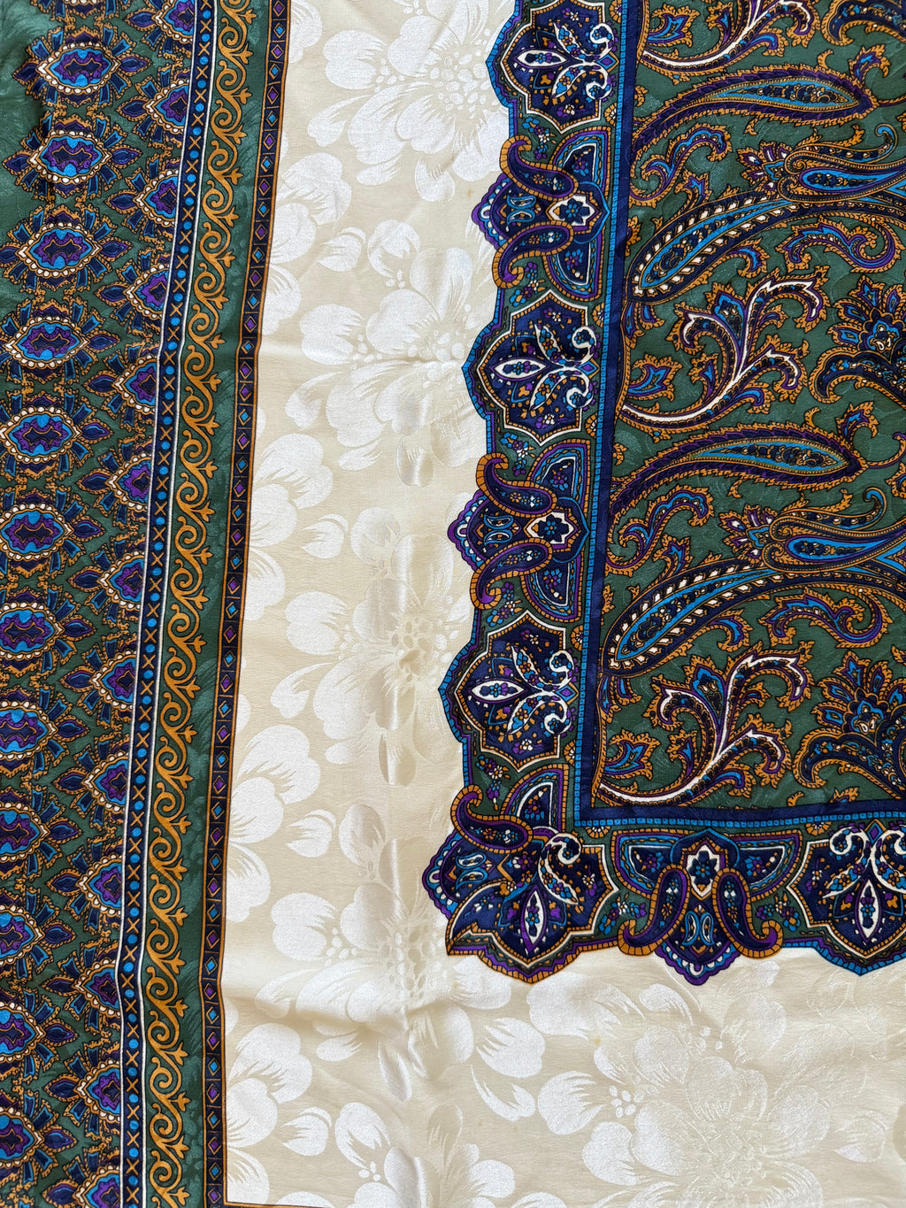 Christian Dior Paisley Pattern Silk Scarf