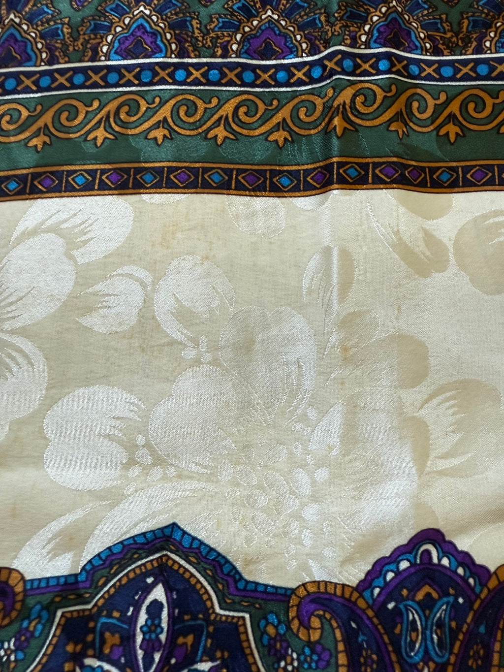 Christian Dior Paisley Pattern Silk Scarf