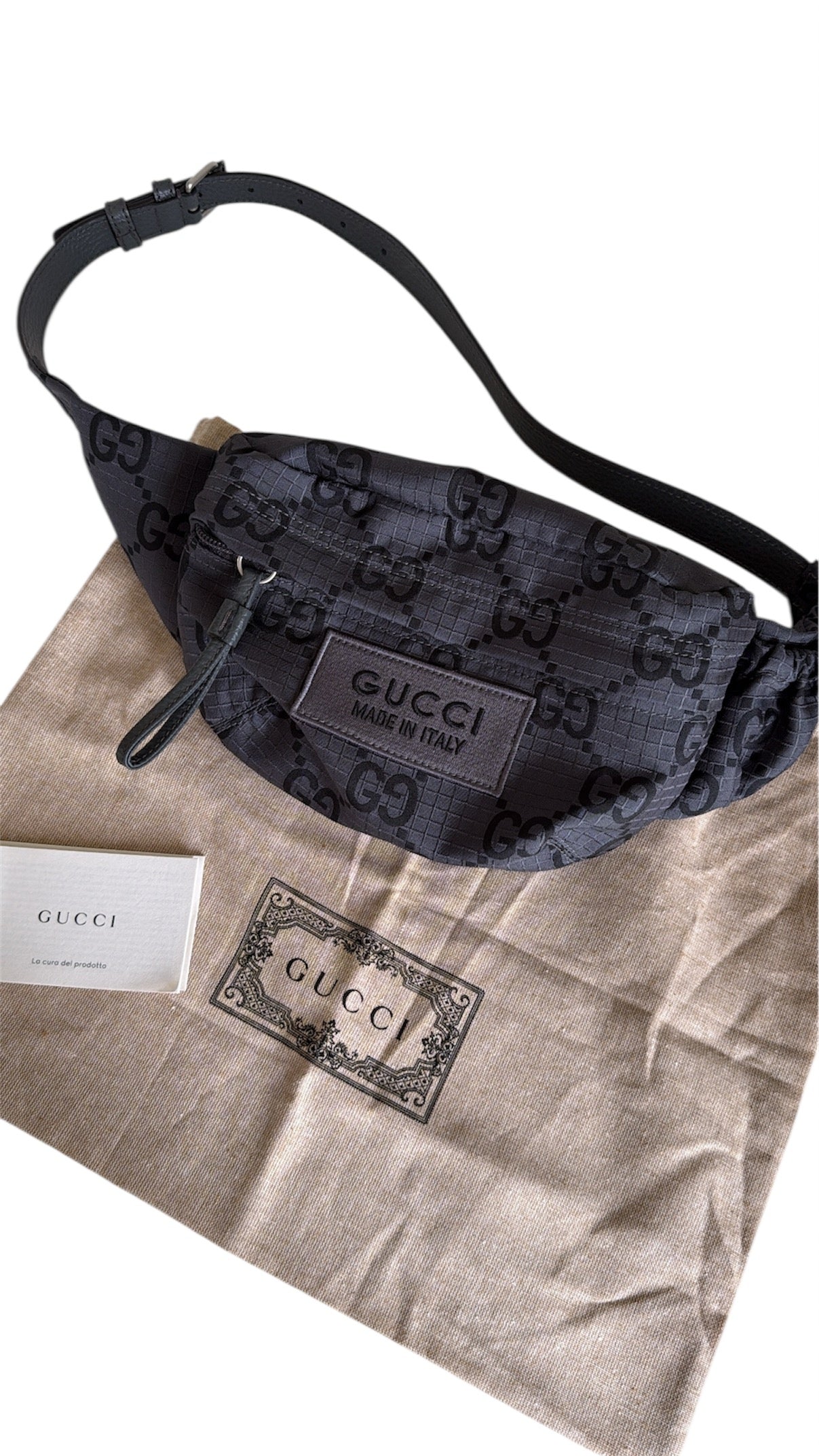 Gucci GG Eco Nylon Waist Pouch/Bum Bag (New Without Tags)