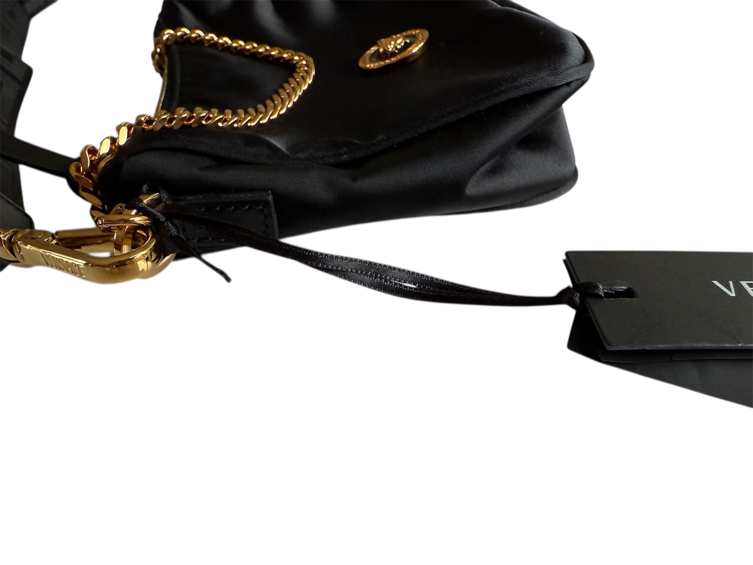 Versace Black Nylon Bag Small (Brand New With Tag)