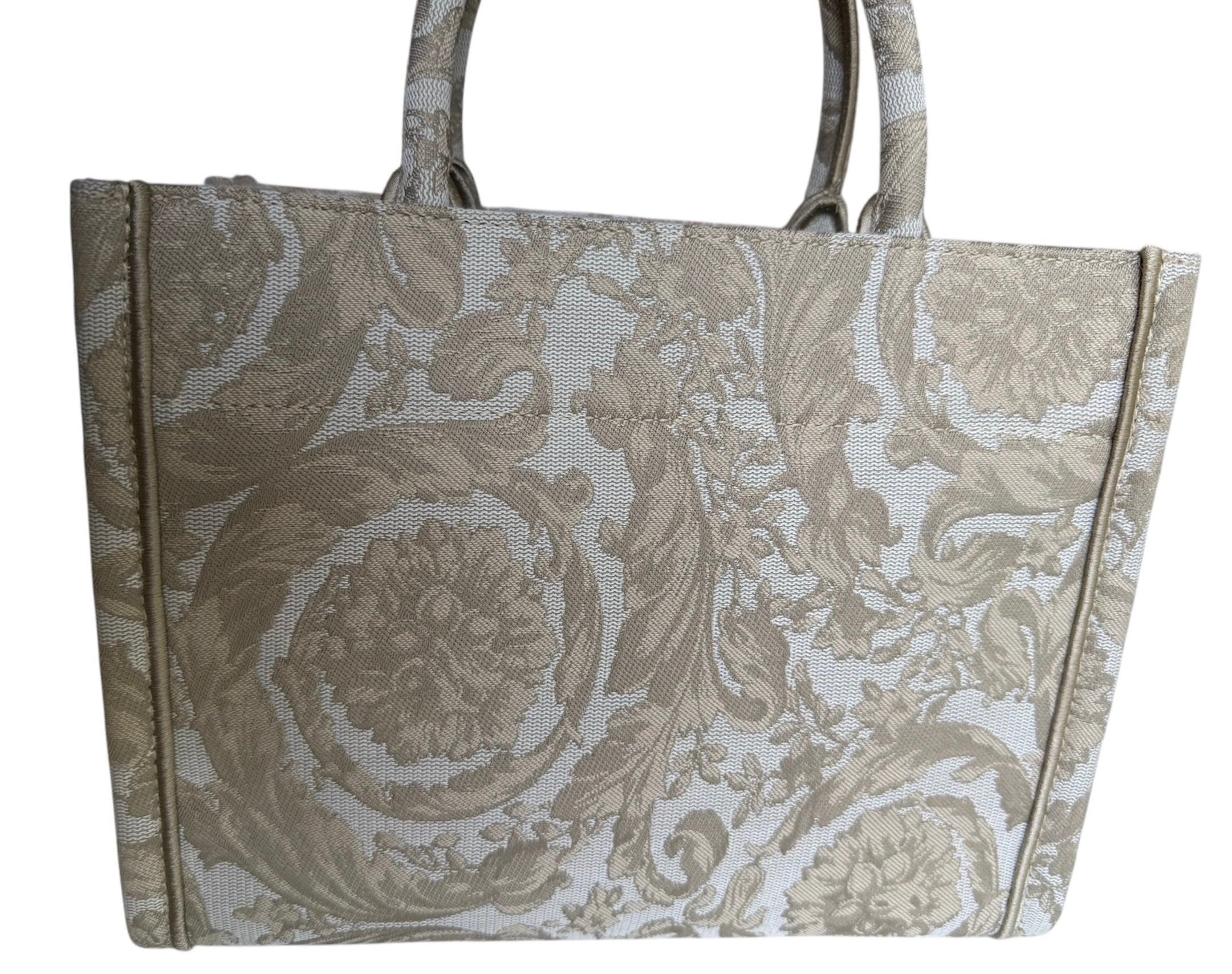 Versace Small Barocco Athena Tote Bag (New Without Tags)