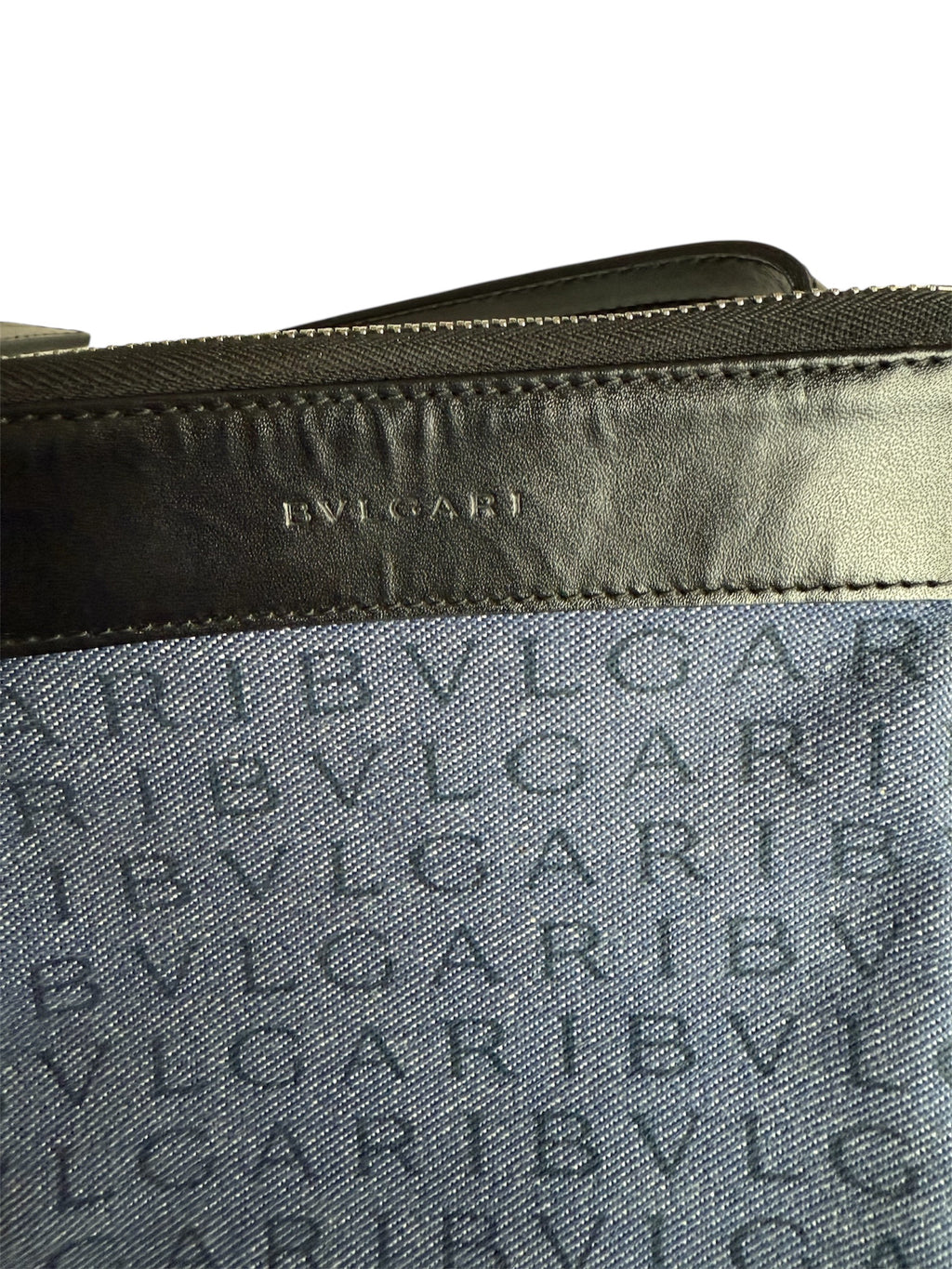 Bvlgari Logo Mania Denim Mini Bag