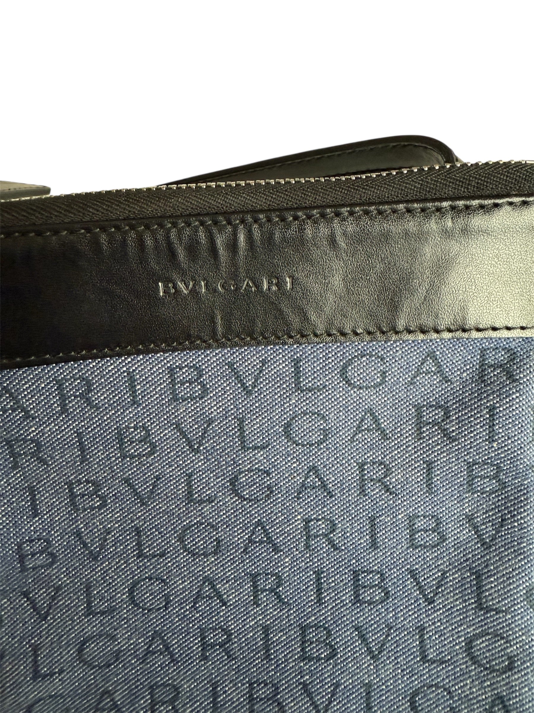Bvlgari Logo Mania Denim Mini Bag