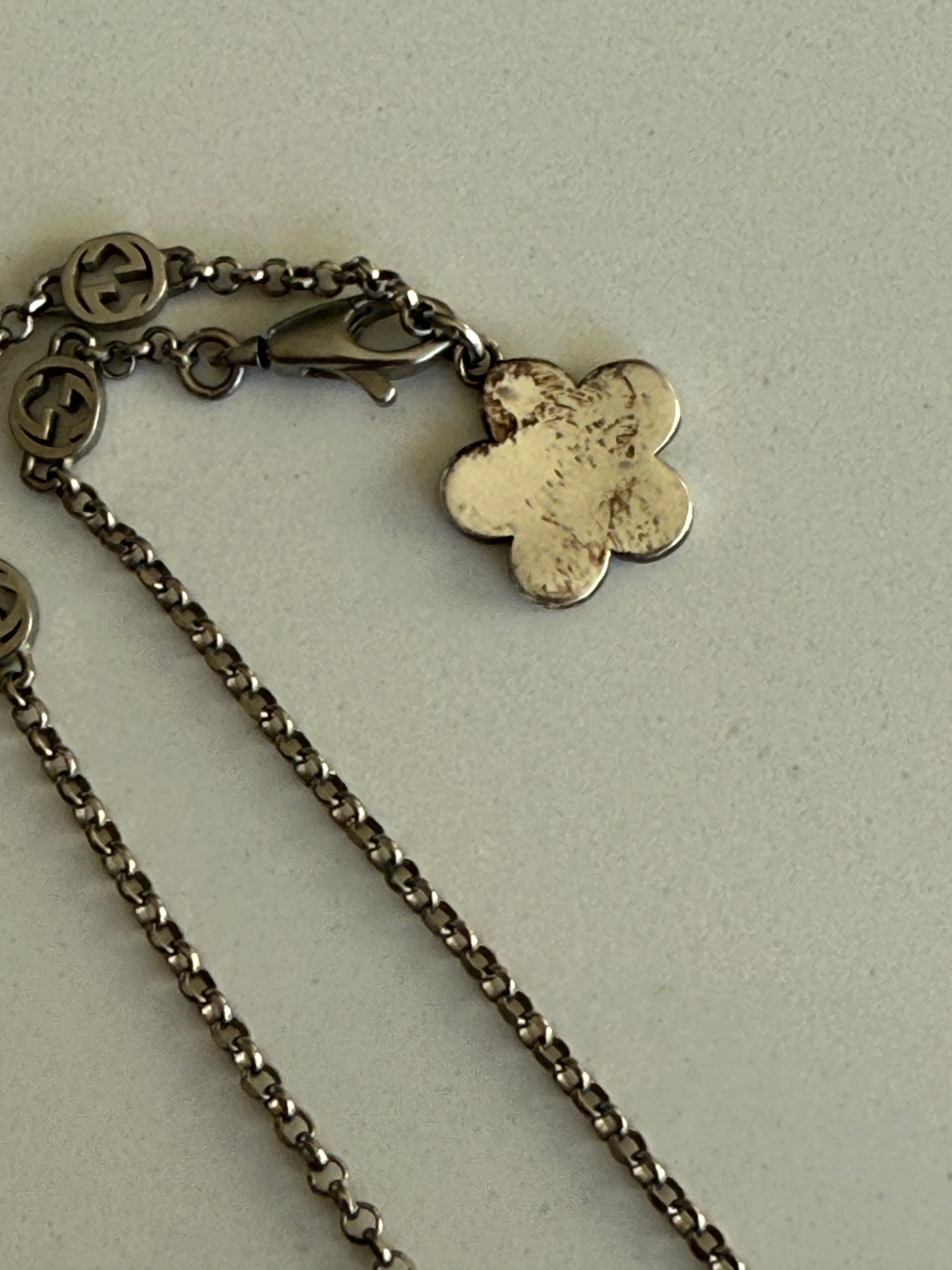 Gucci Silver Butterfly Necklace