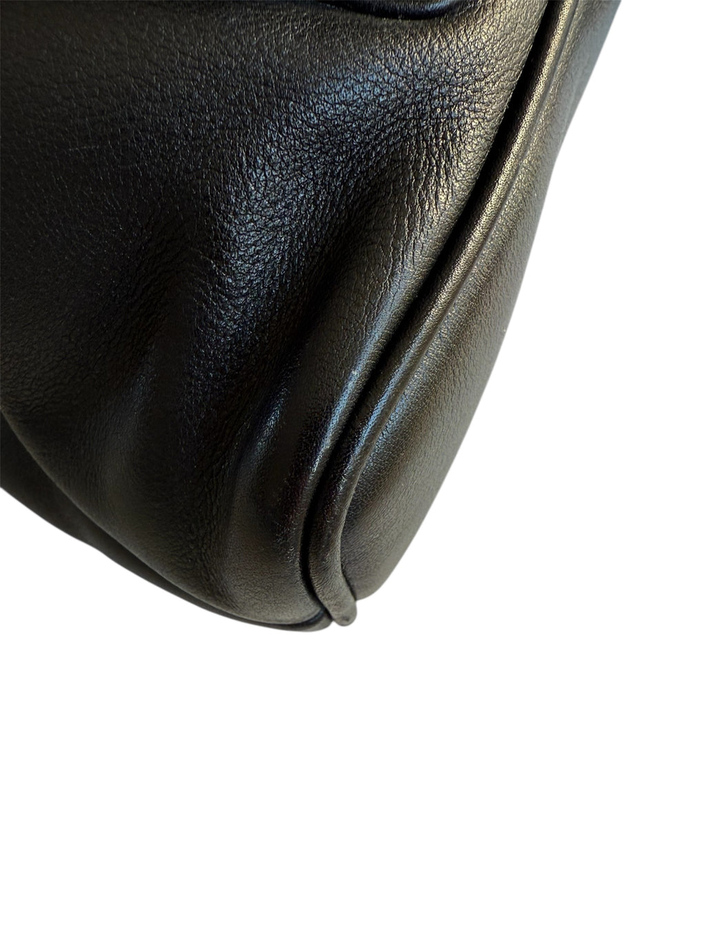 Gucci Bamboo Leather Back Pack Black