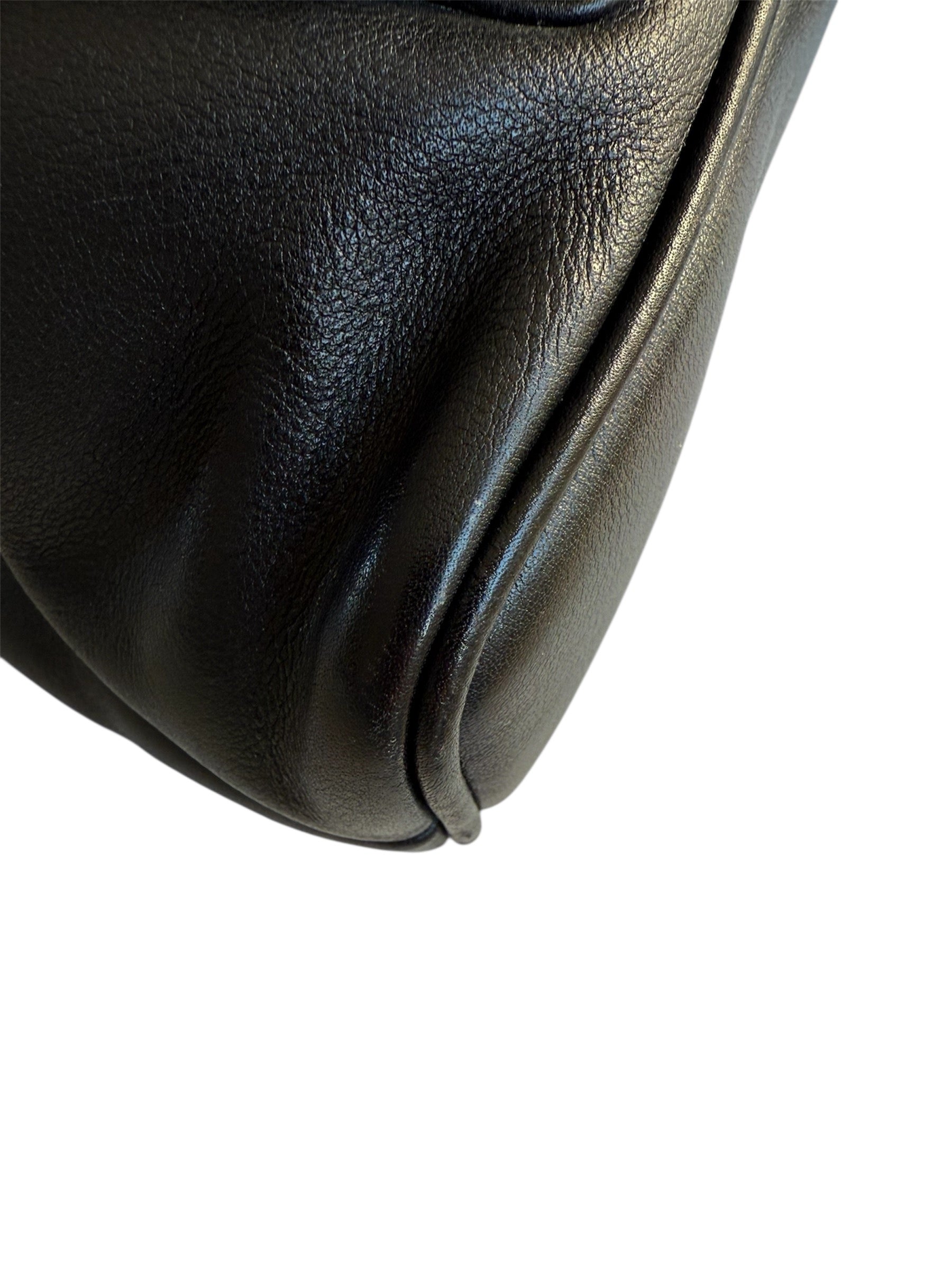 Gucci Bamboo Leather Back Pack Black