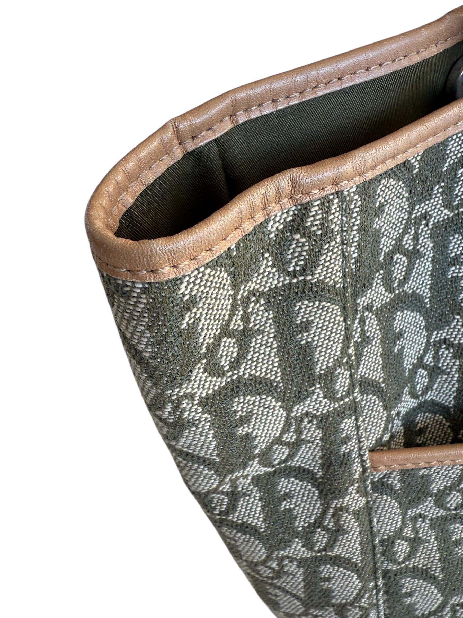 Christian Dior Trotter Green Tote Bag