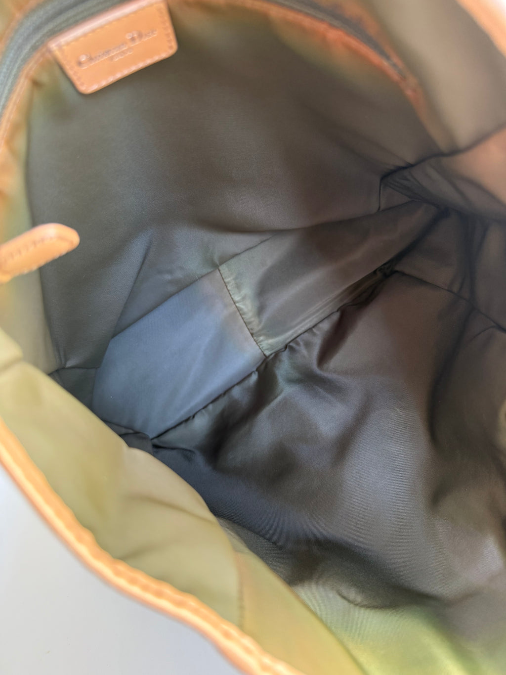 Christian Dior Trotter Green Tote Bag