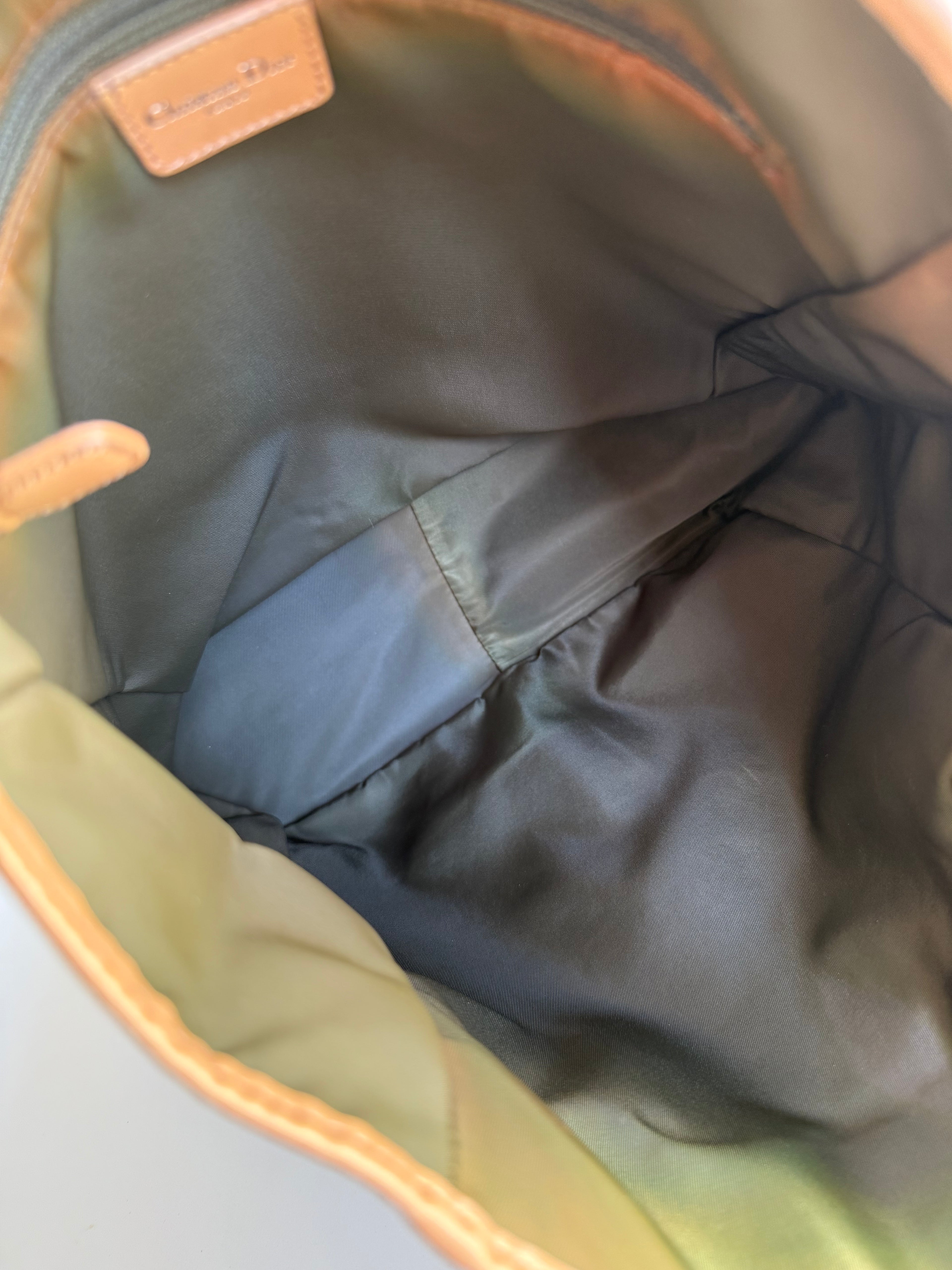 Christian Dior Trotter Green Tote Bag