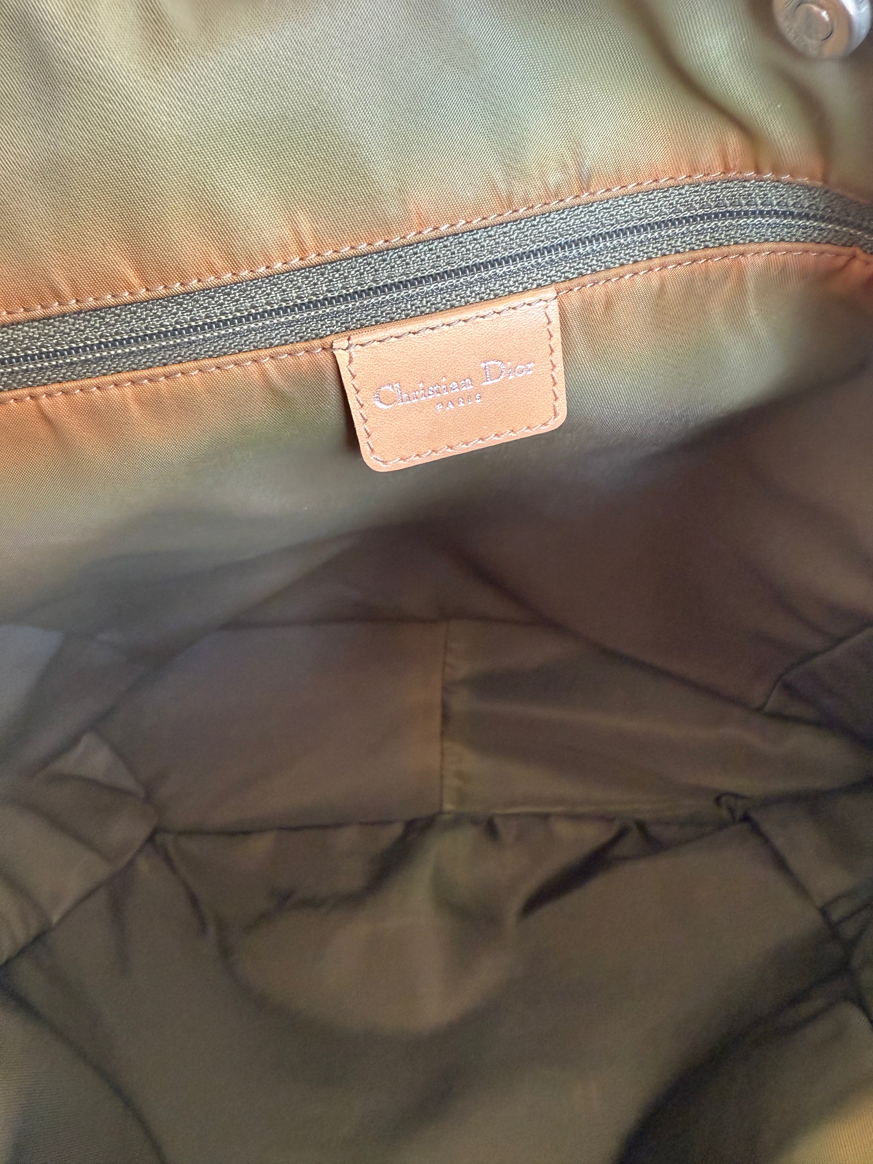 Christian Dior Trotter Green Tote Bag