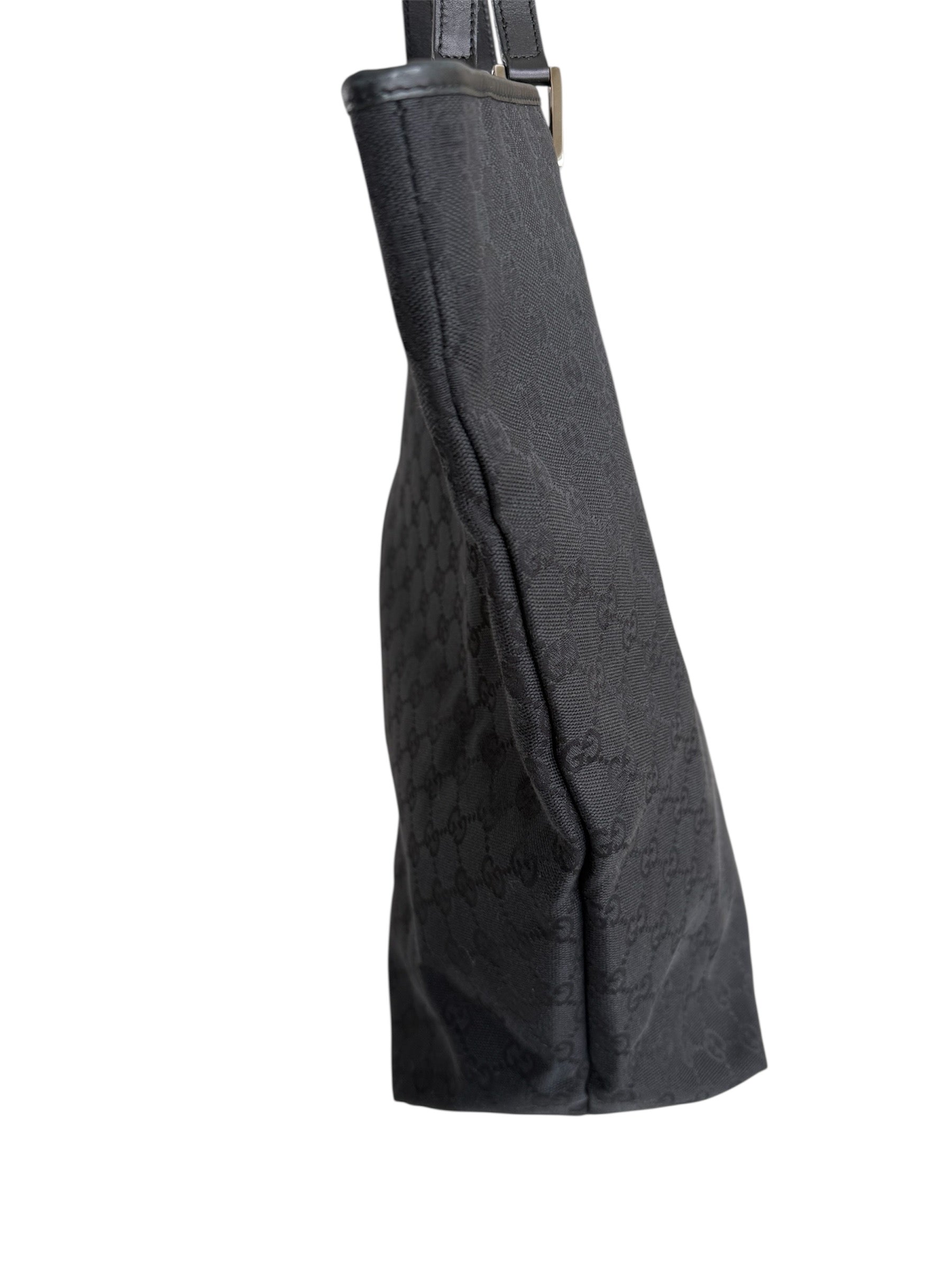 Gucci Tote Bag Black Canvas