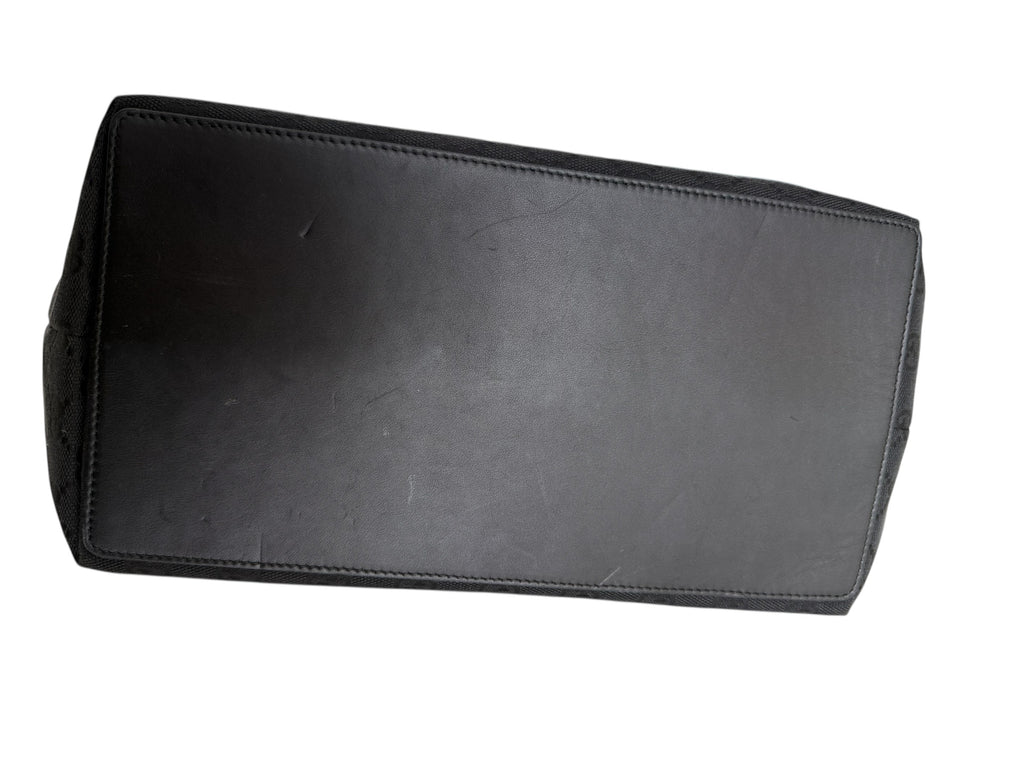Gucci Tote Bag Black Canvas