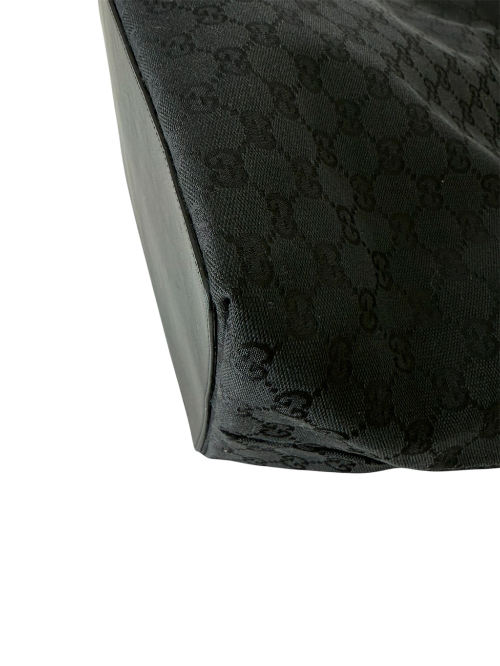 Gucci Tote Bag Black Canvas