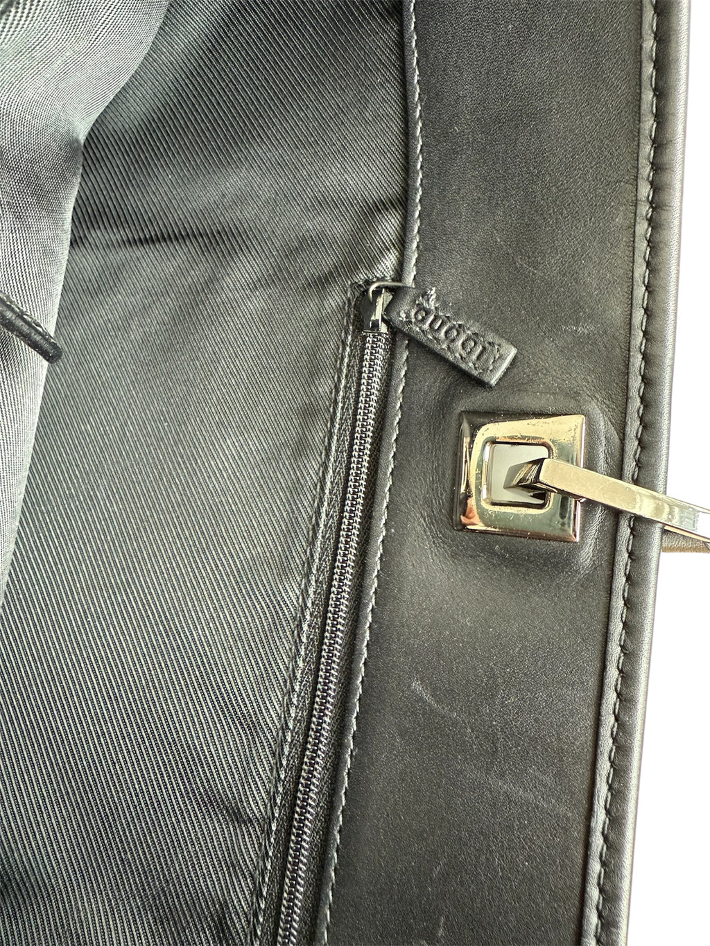 Gucci Tote Bag Black Canvas