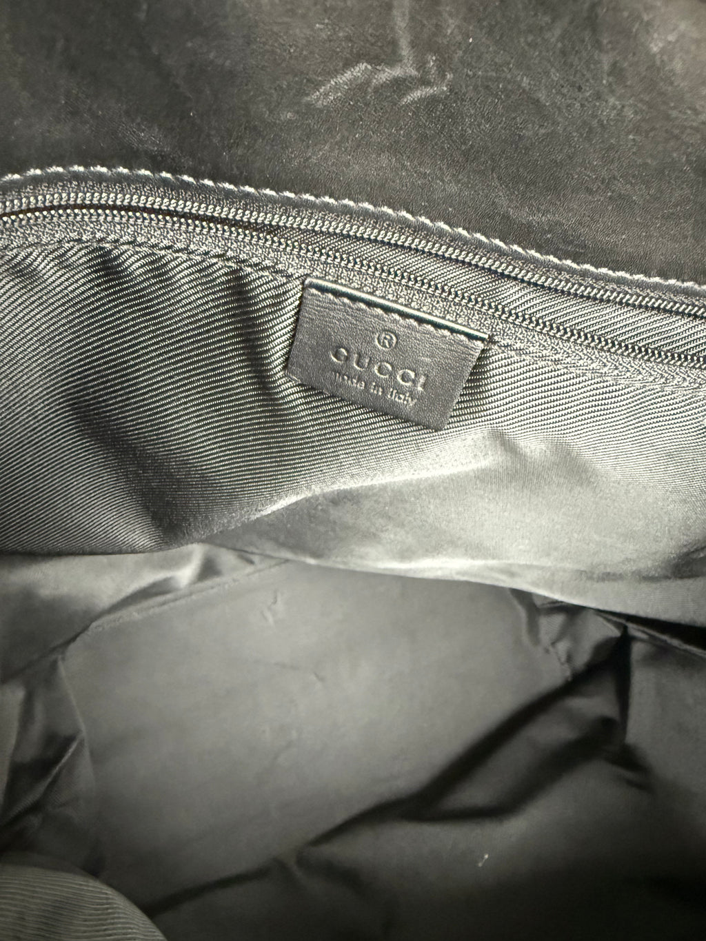 Gucci Tote Bag Black Canvas