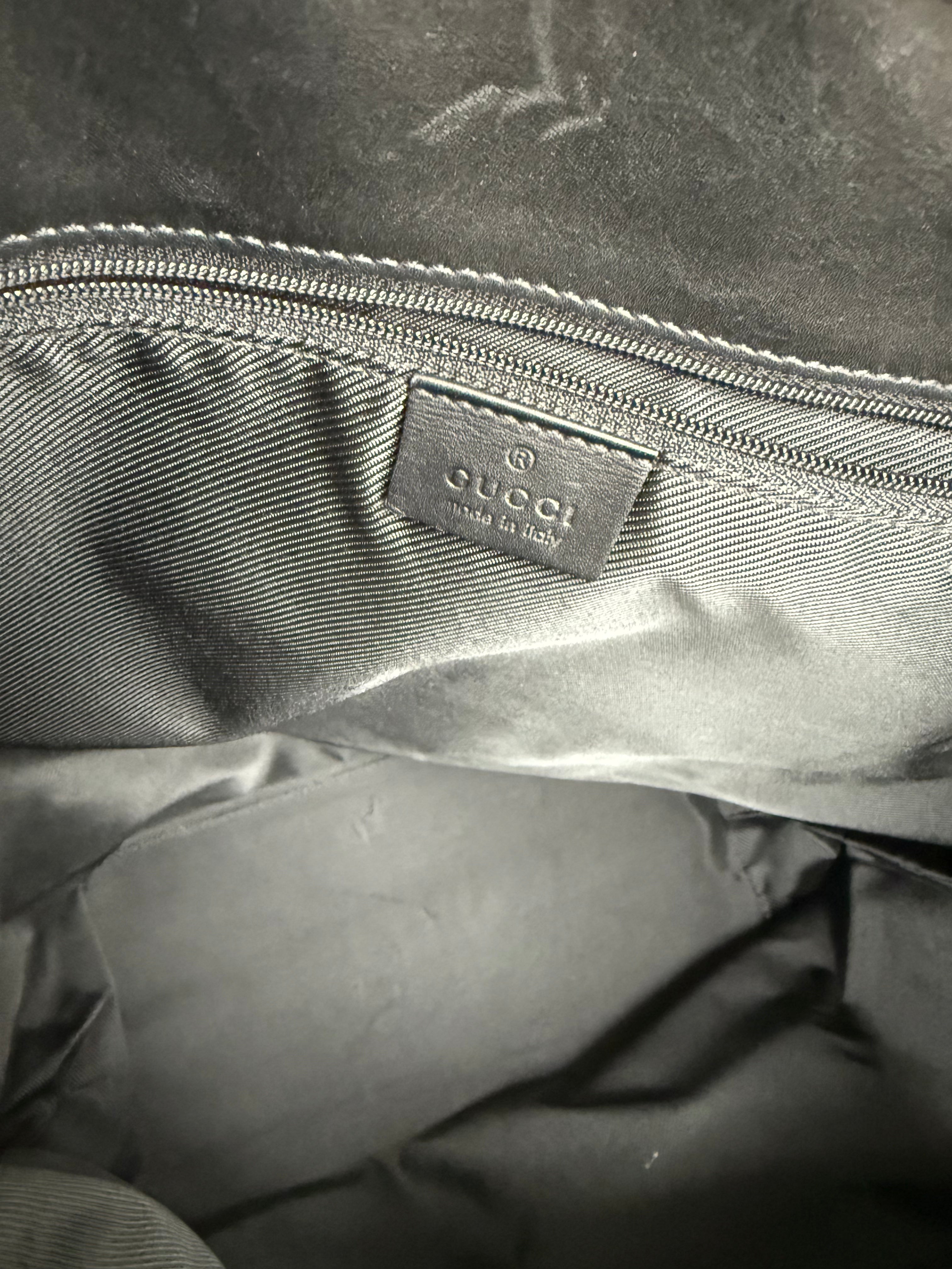 Gucci Tote Bag Black Canvas