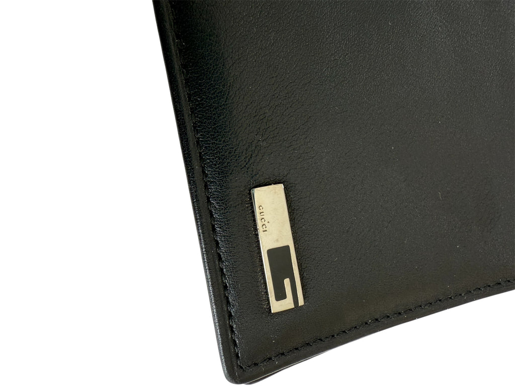 Gucci Black Leather Bifold Wallet
