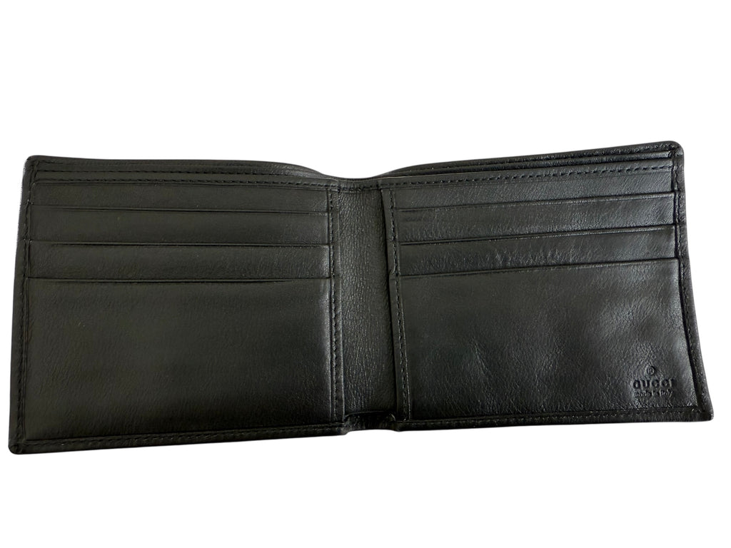 Gucci Black Leather Bifold Wallet