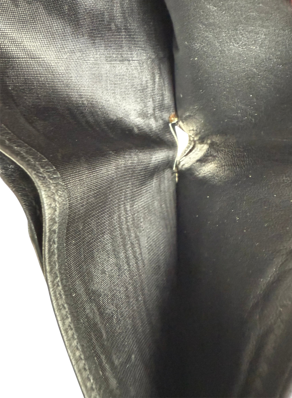 Gucci Black Leather Bifold Wallet