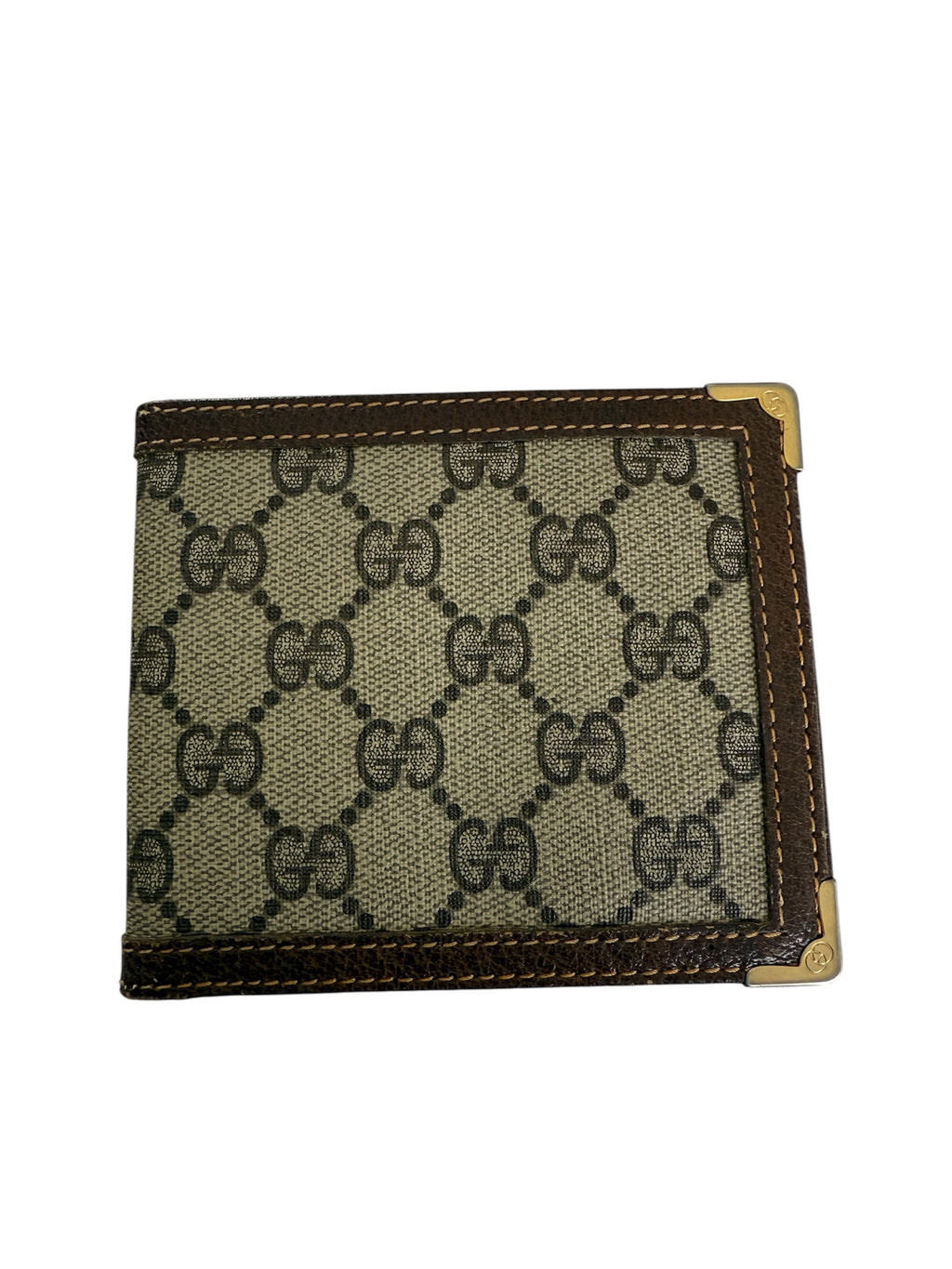 Gucci GG Logo PVC Leather Bifold Wallet