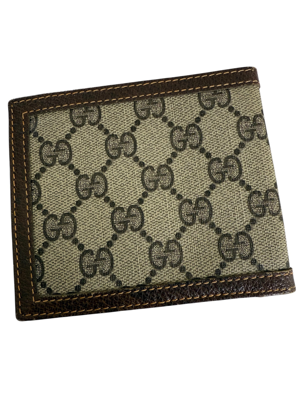 Gucci GG Logo PVC Leather Bifold Wallet