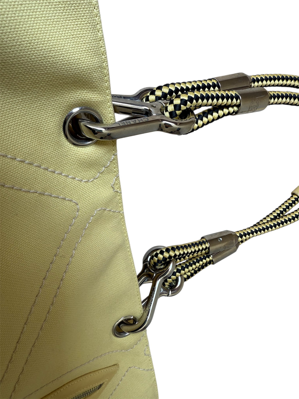 Chanel Tote Bag Yellow Canvas