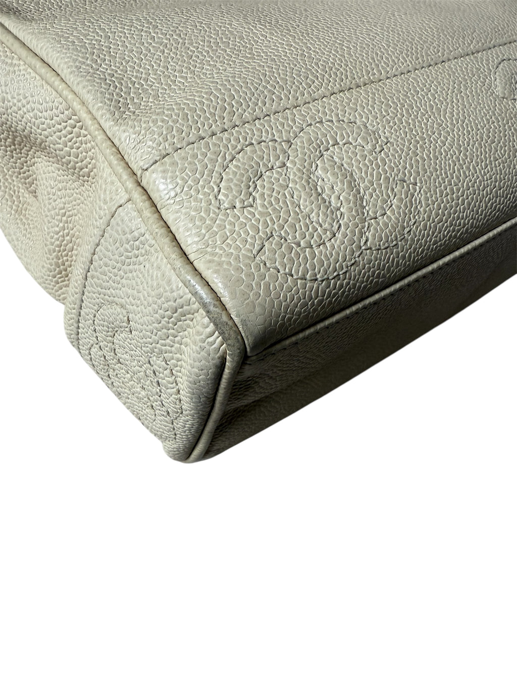 Chanel Triple Coco Mark Tote Caviar Leather Vintage