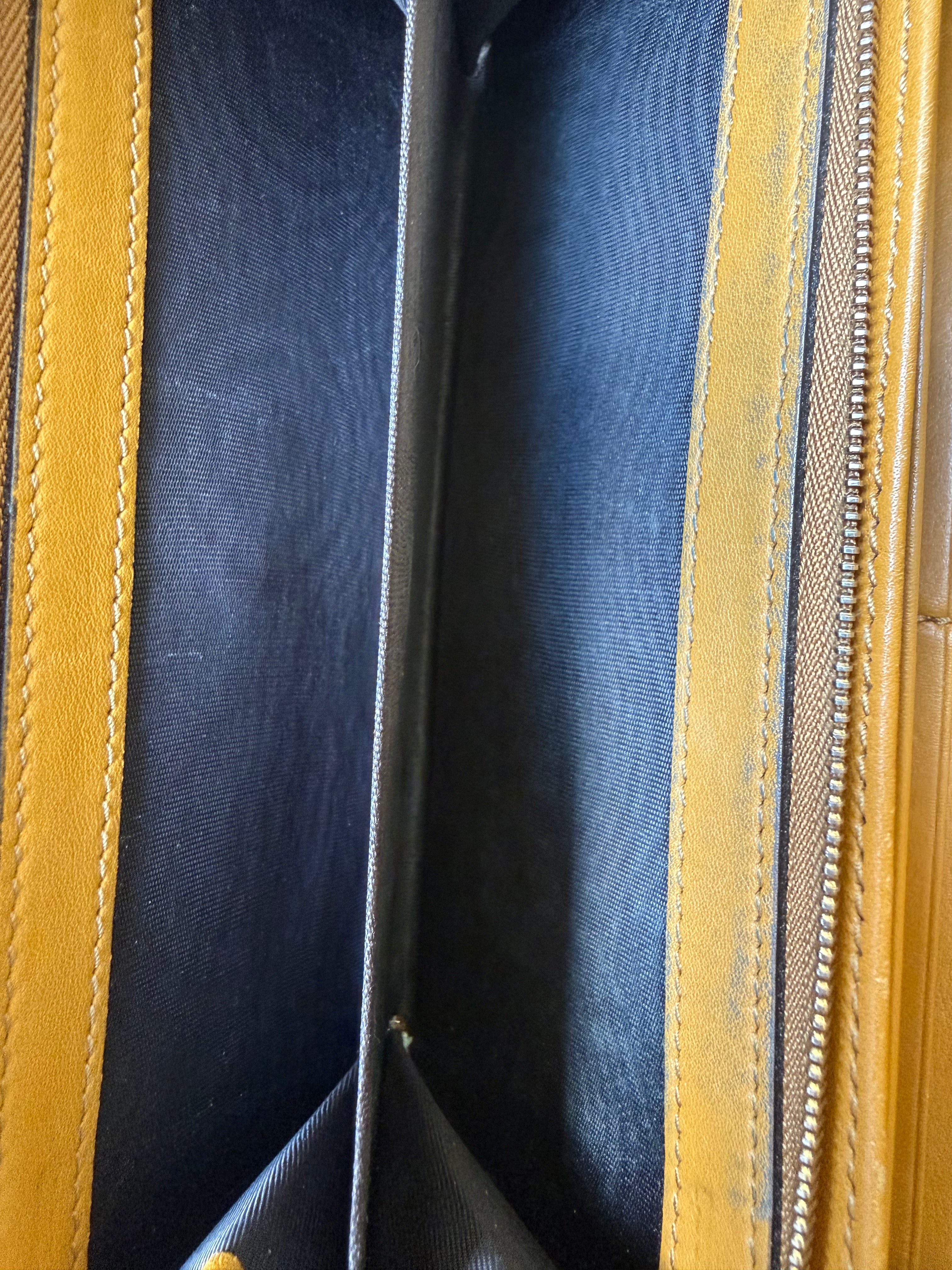 Gucci Micro Ssima GG Leather Wallet On Chain