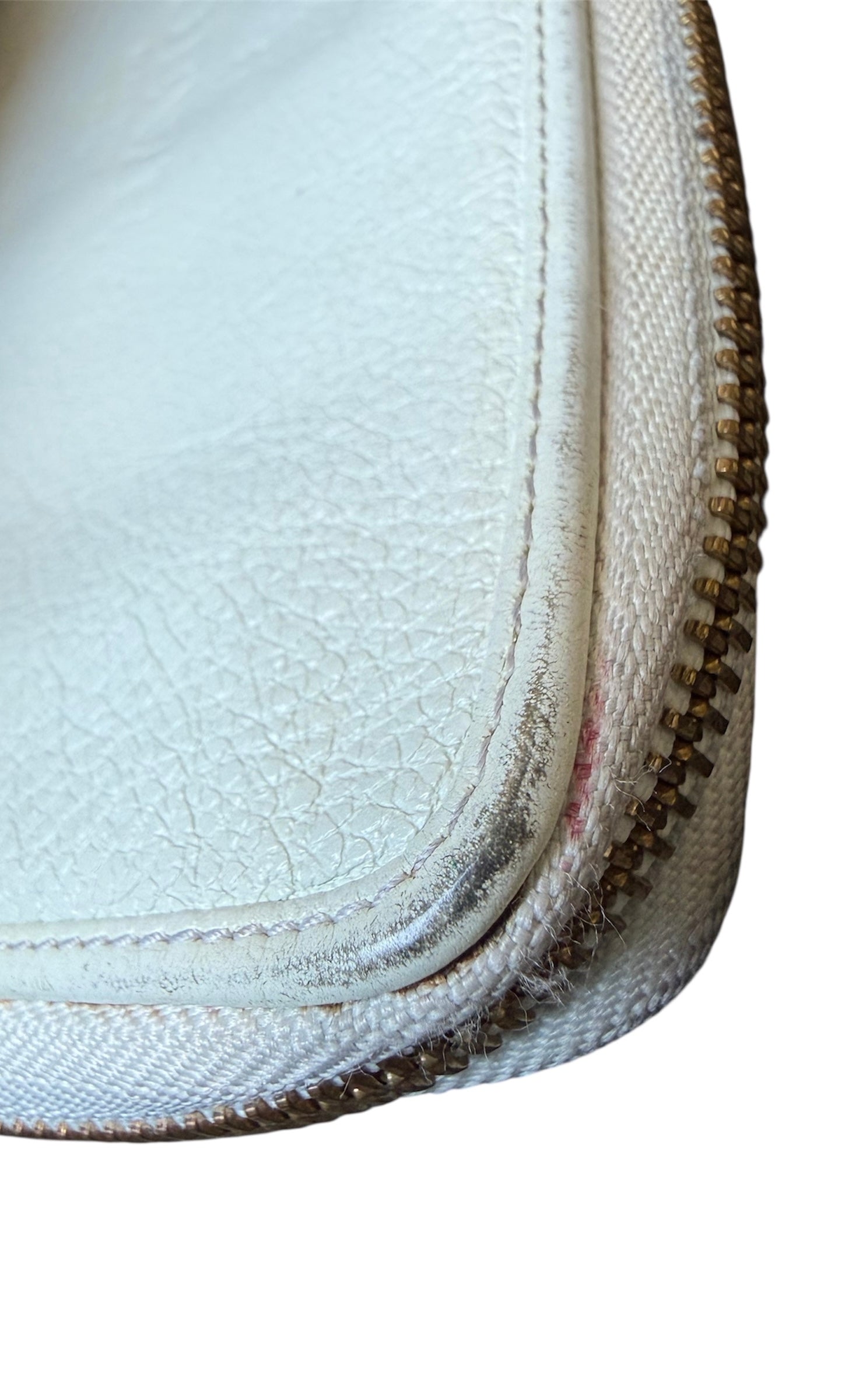 Loewe White Leather Wristlet