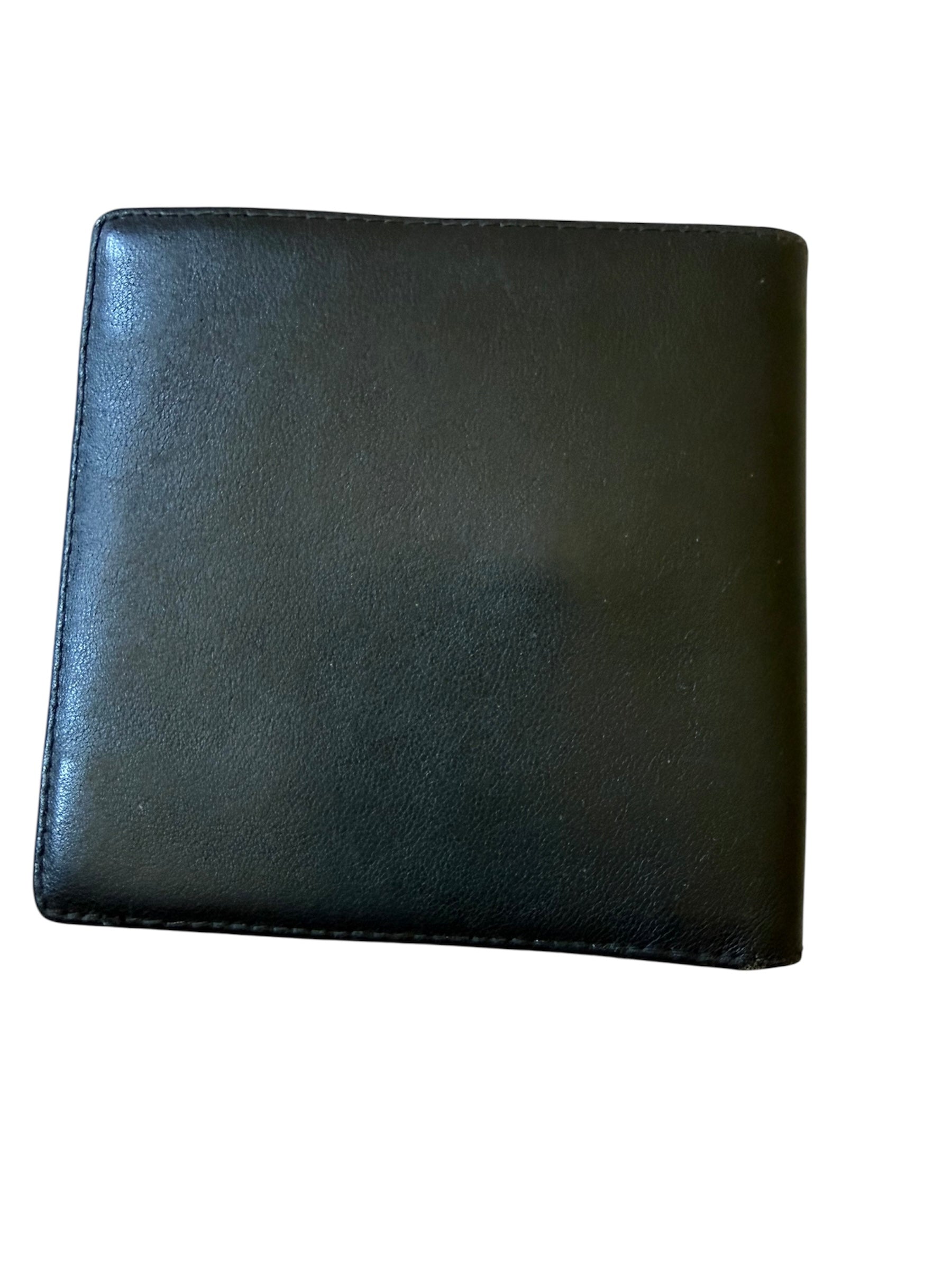 Christian Dior Black Leather Bifold Wallet