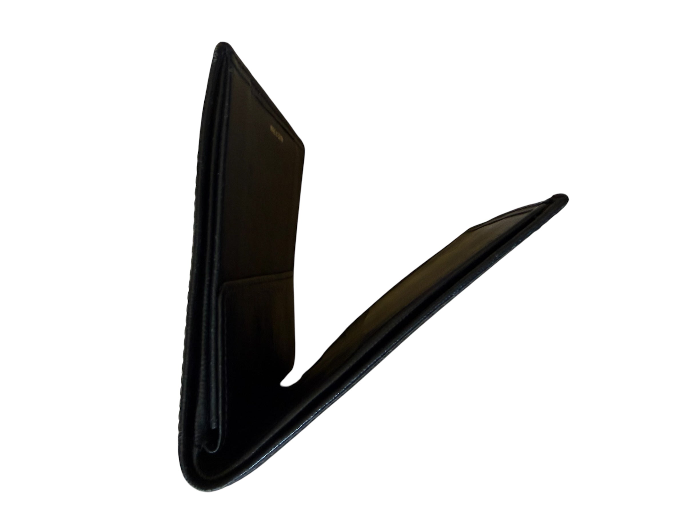 Christian Dior Black Leather Bifold Wallet