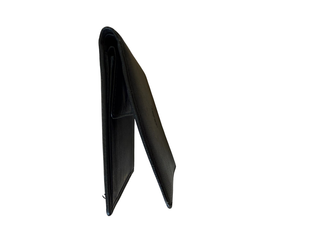 Christian Dior Black Leather Bifold Wallet