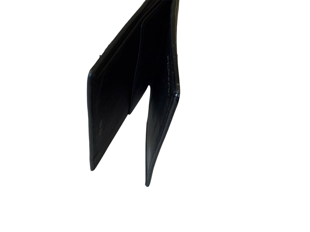 Christian Dior Black Leather Bifold Wallet