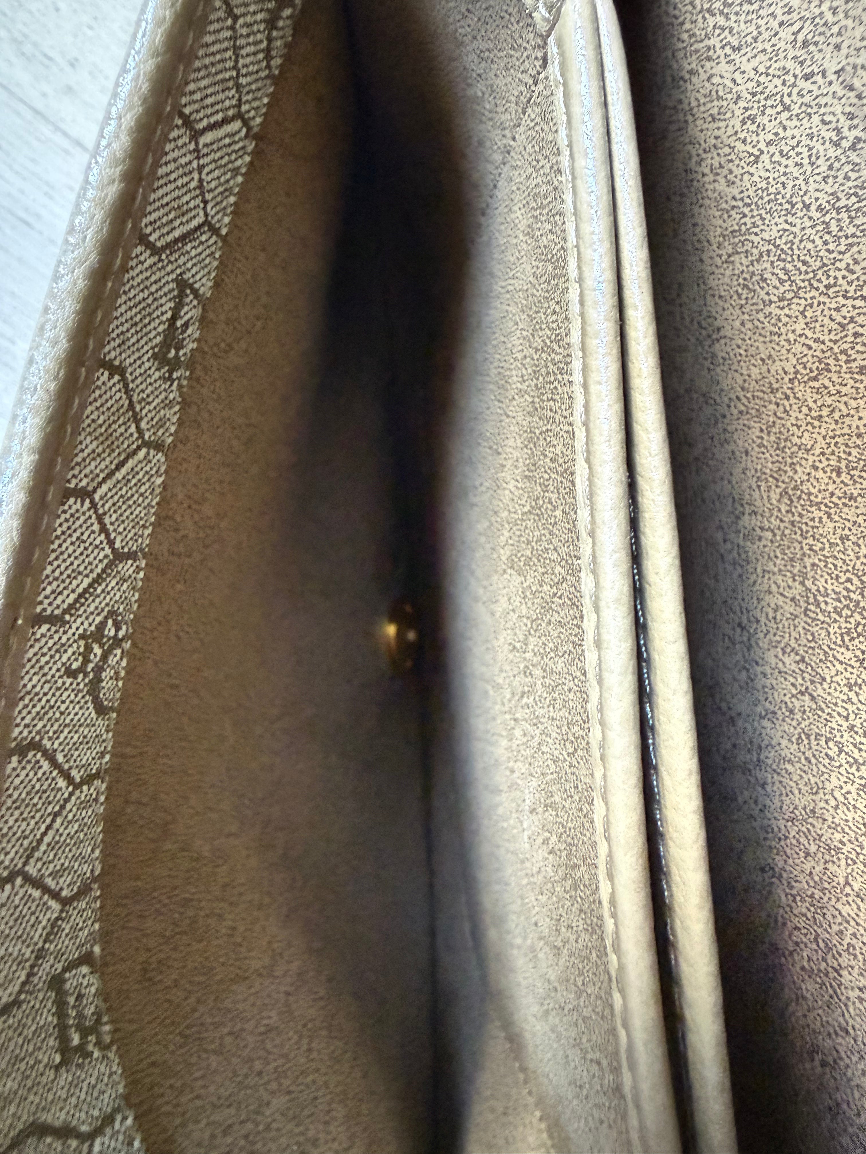 Christian Dior Vintage Leather Nude Crossbody Bag