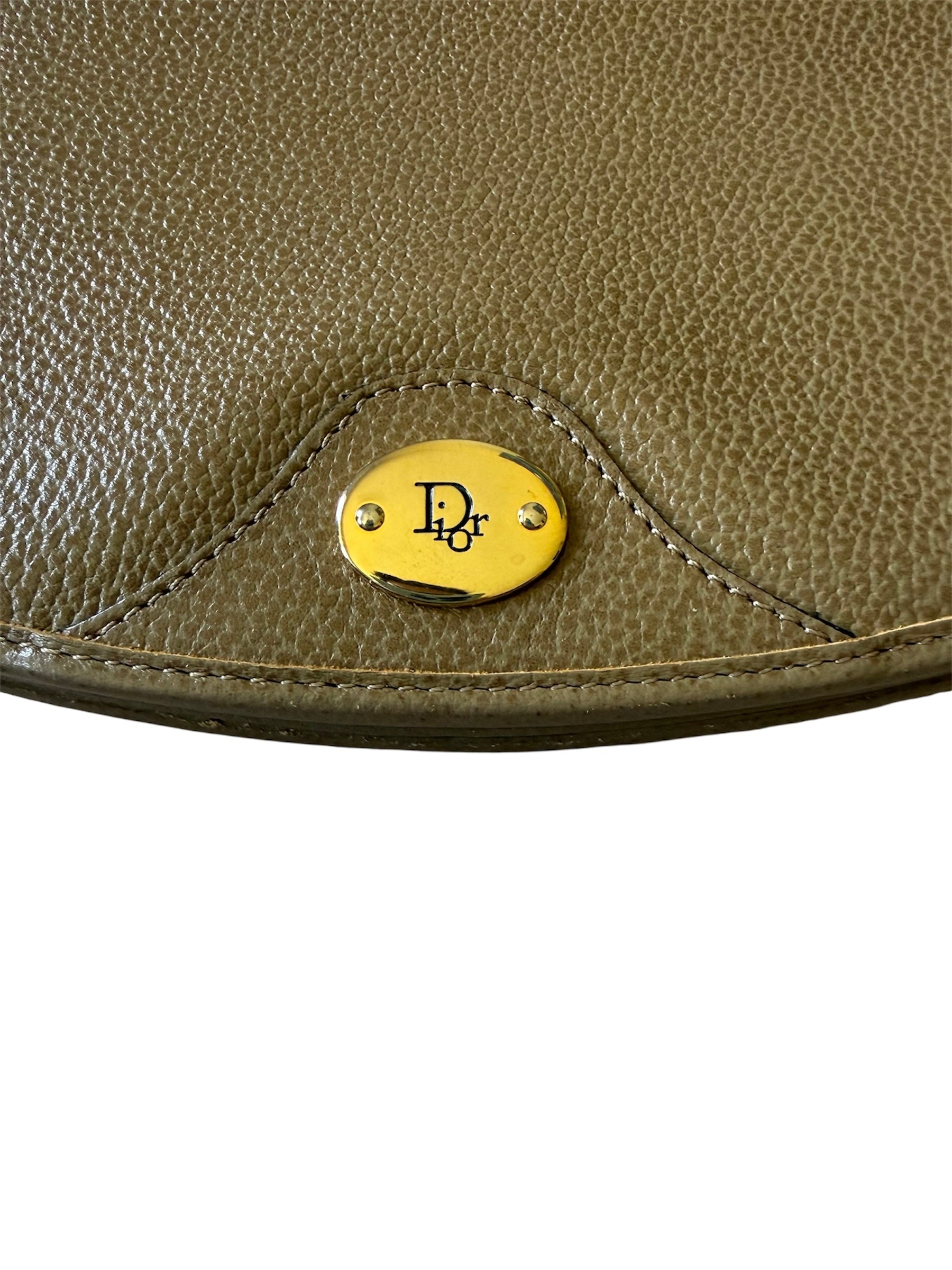 Christian Dior Vintage Leather Nude Crossbody Bag