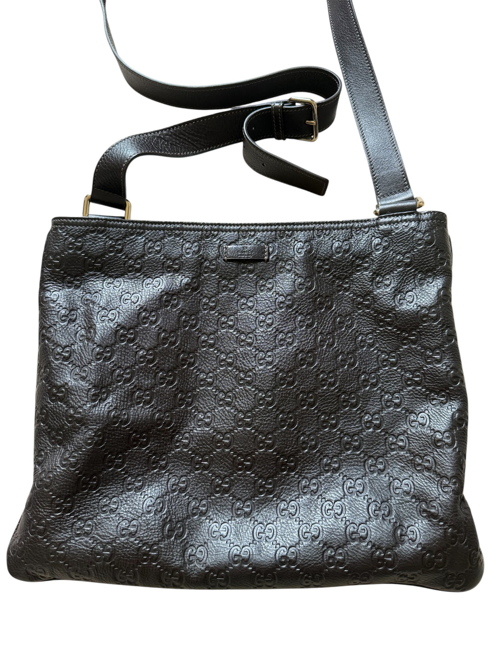 Gucci Brown Leather Crossbody Bag