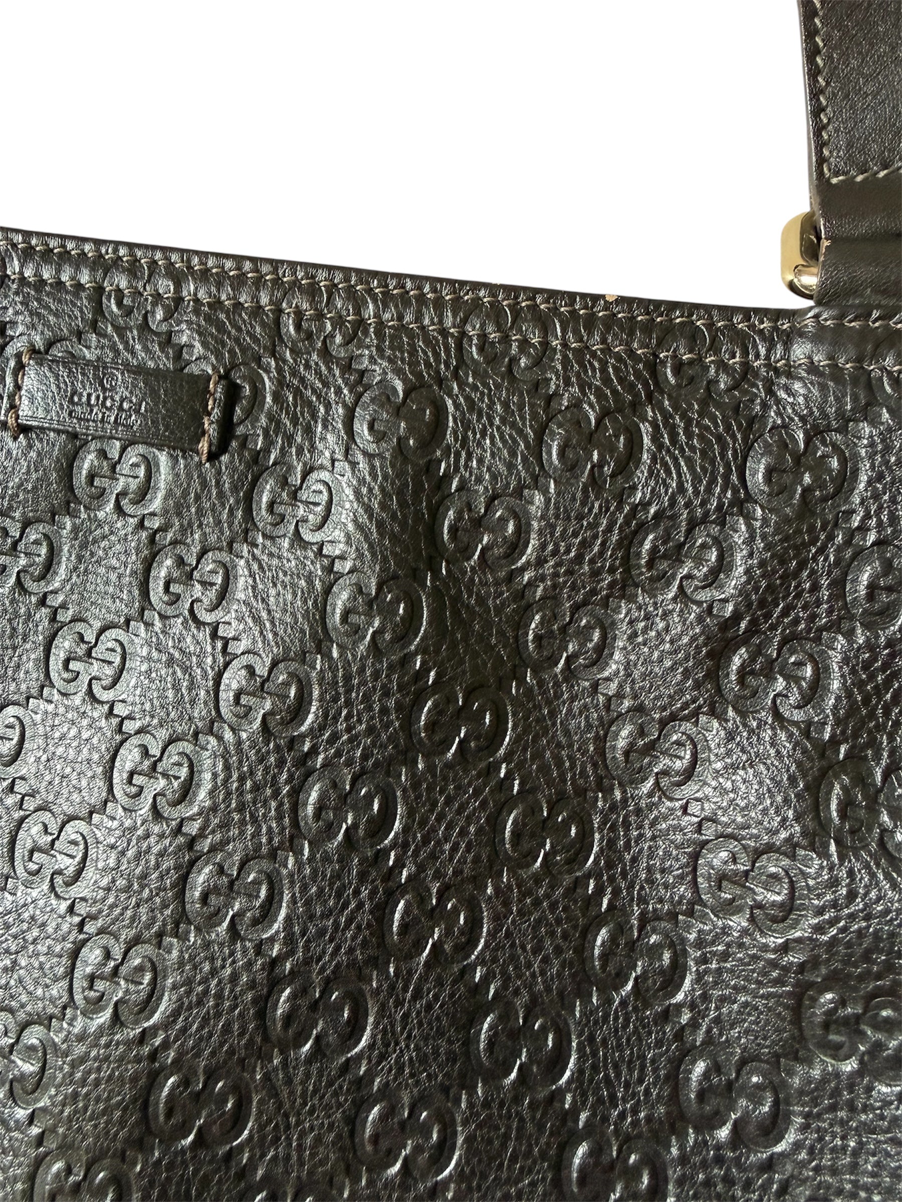 Gucci Brown Leather Crossbody Bag