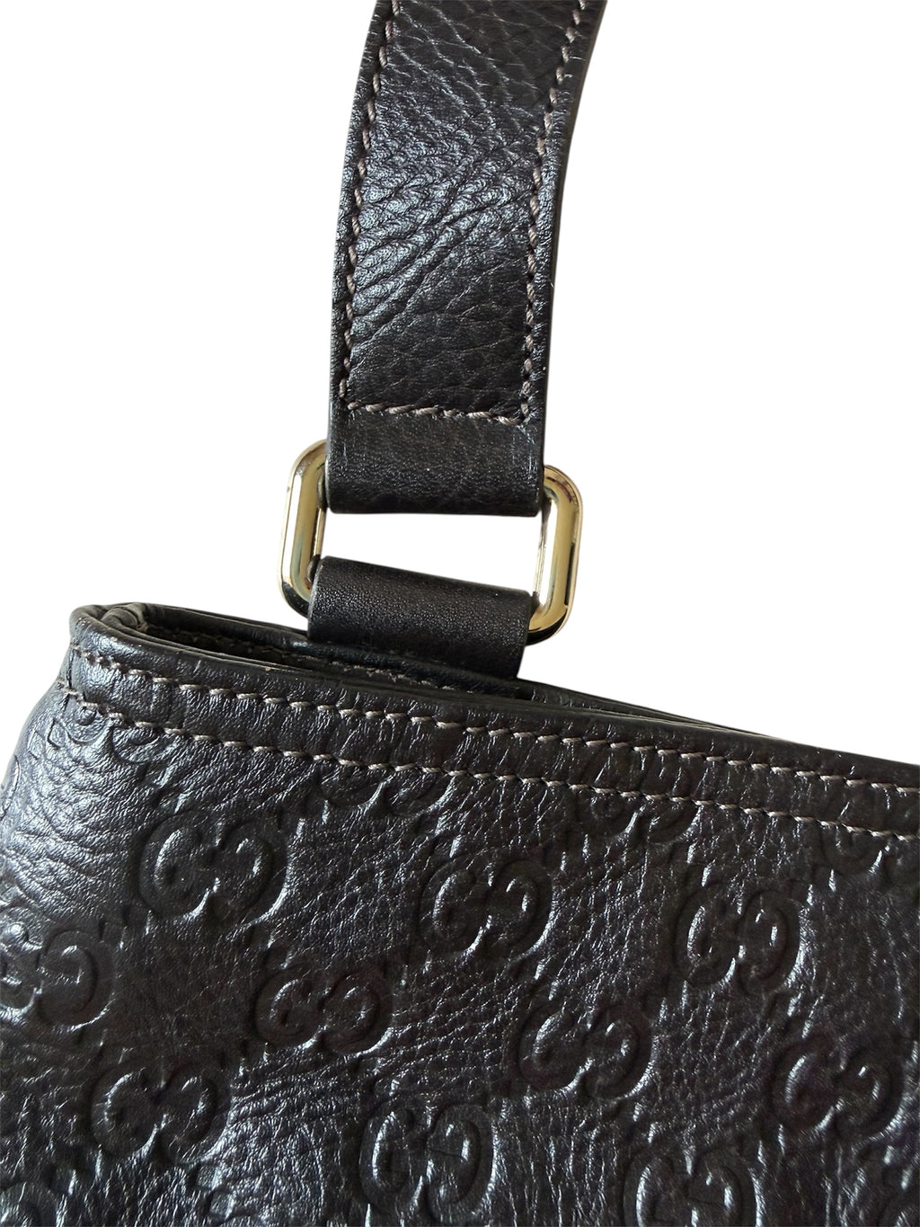 Gucci Brown Leather Crossbody Bag