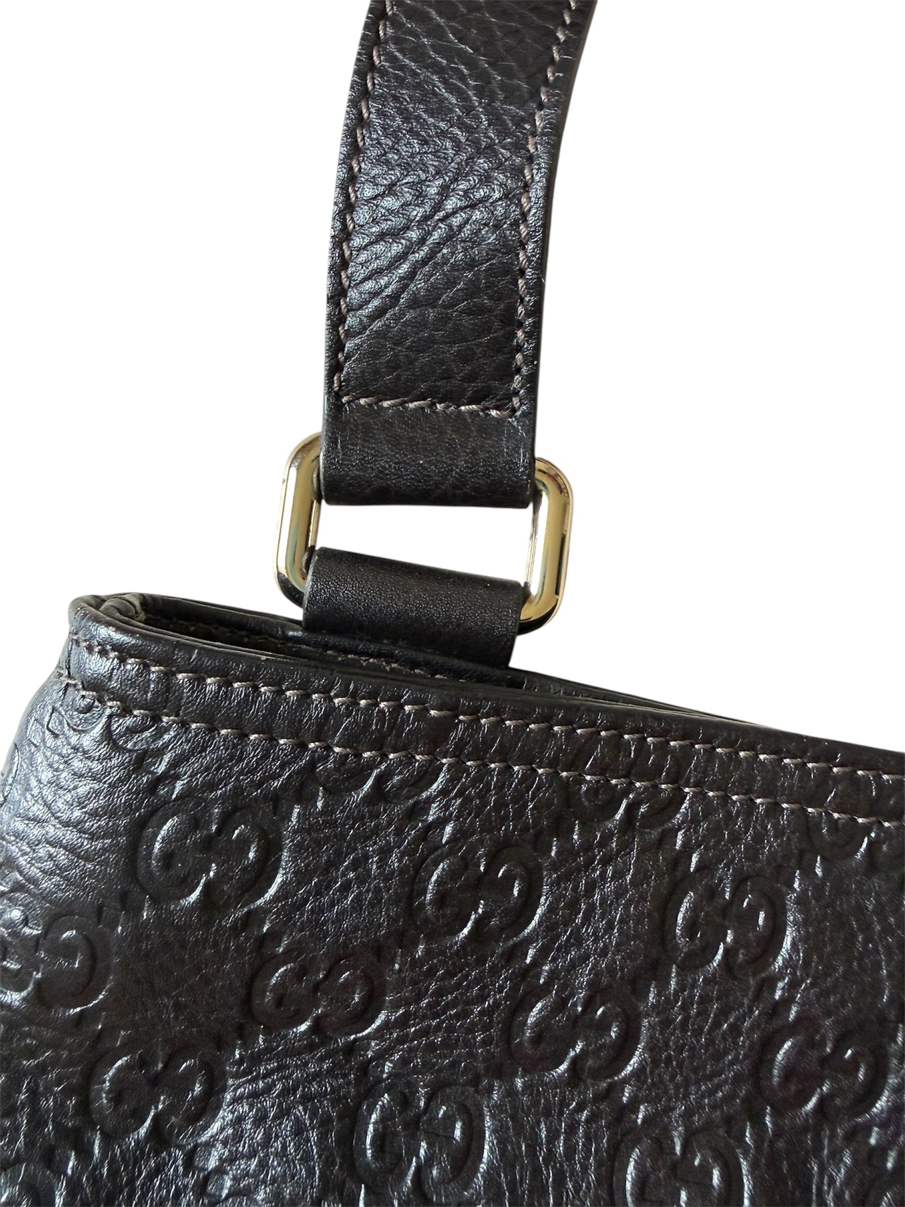 Gucci Brown Leather Crossbody Bag