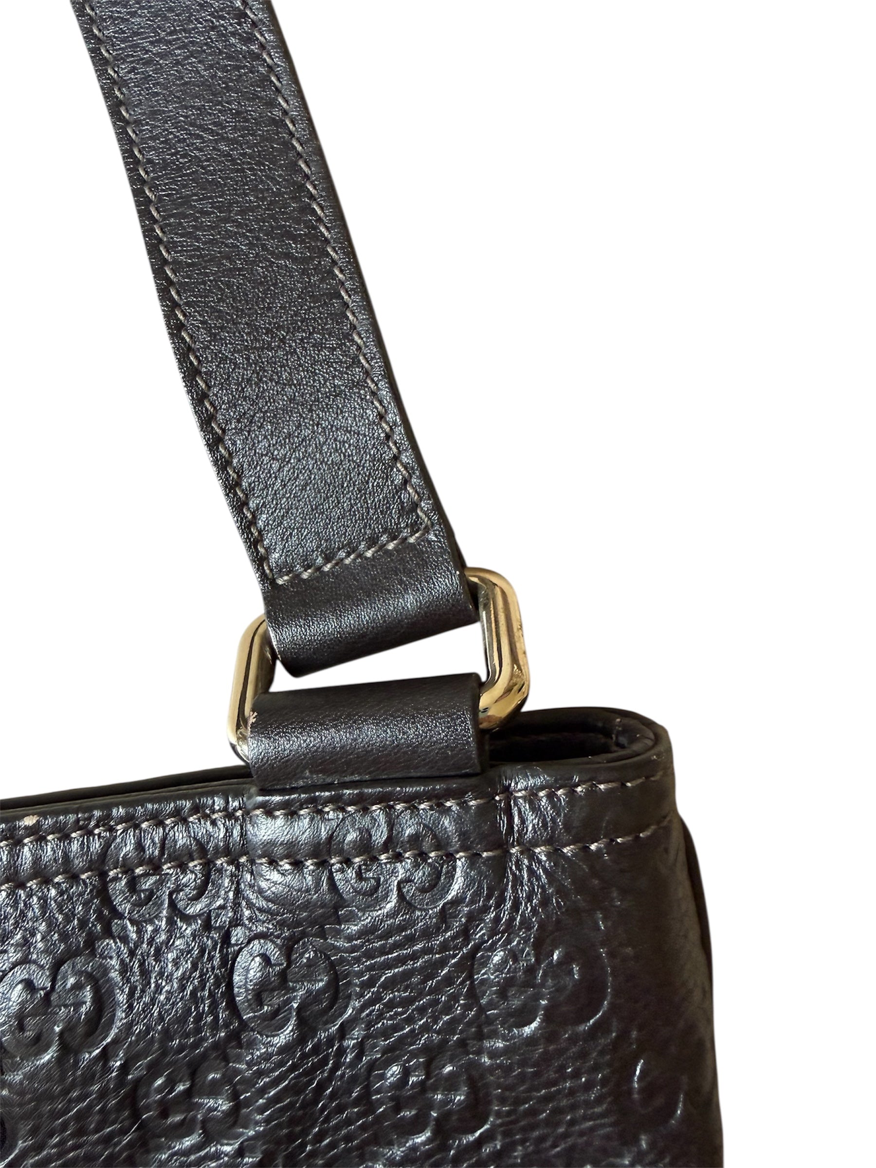 Gucci Brown Leather Crossbody Bag