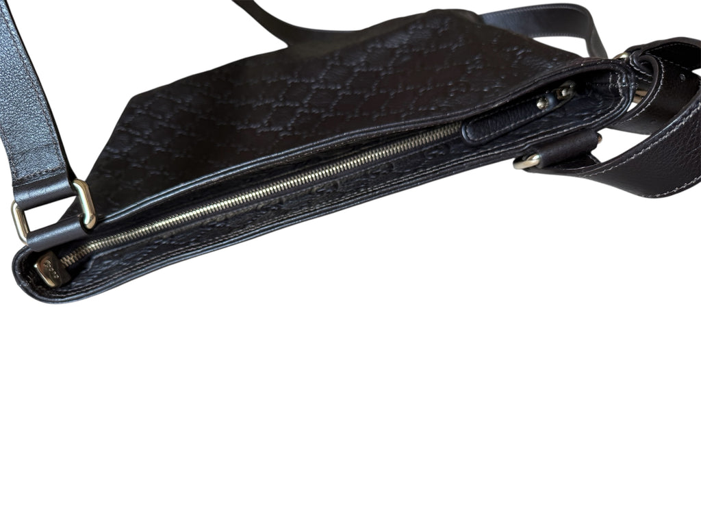Gucci Brown Leather Crossbody Bag