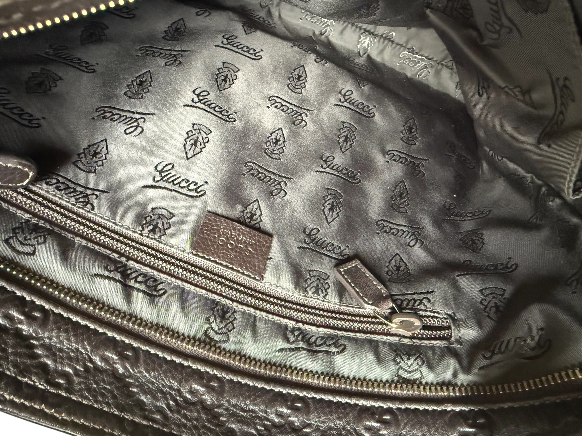 Gucci Brown Leather Crossbody Bag