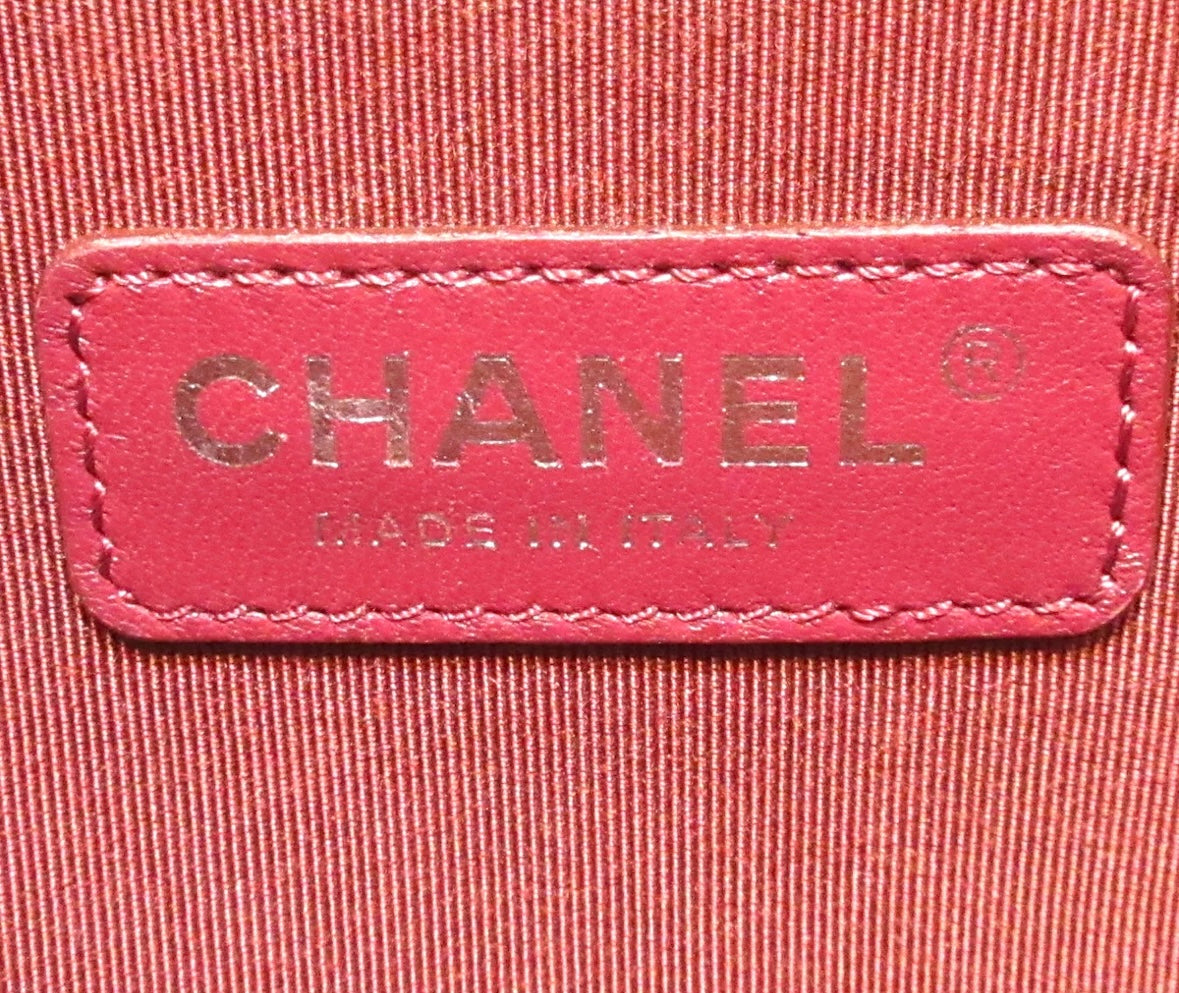 Chanel Matelasse Shoulder Bag Grey/Black Lambskin