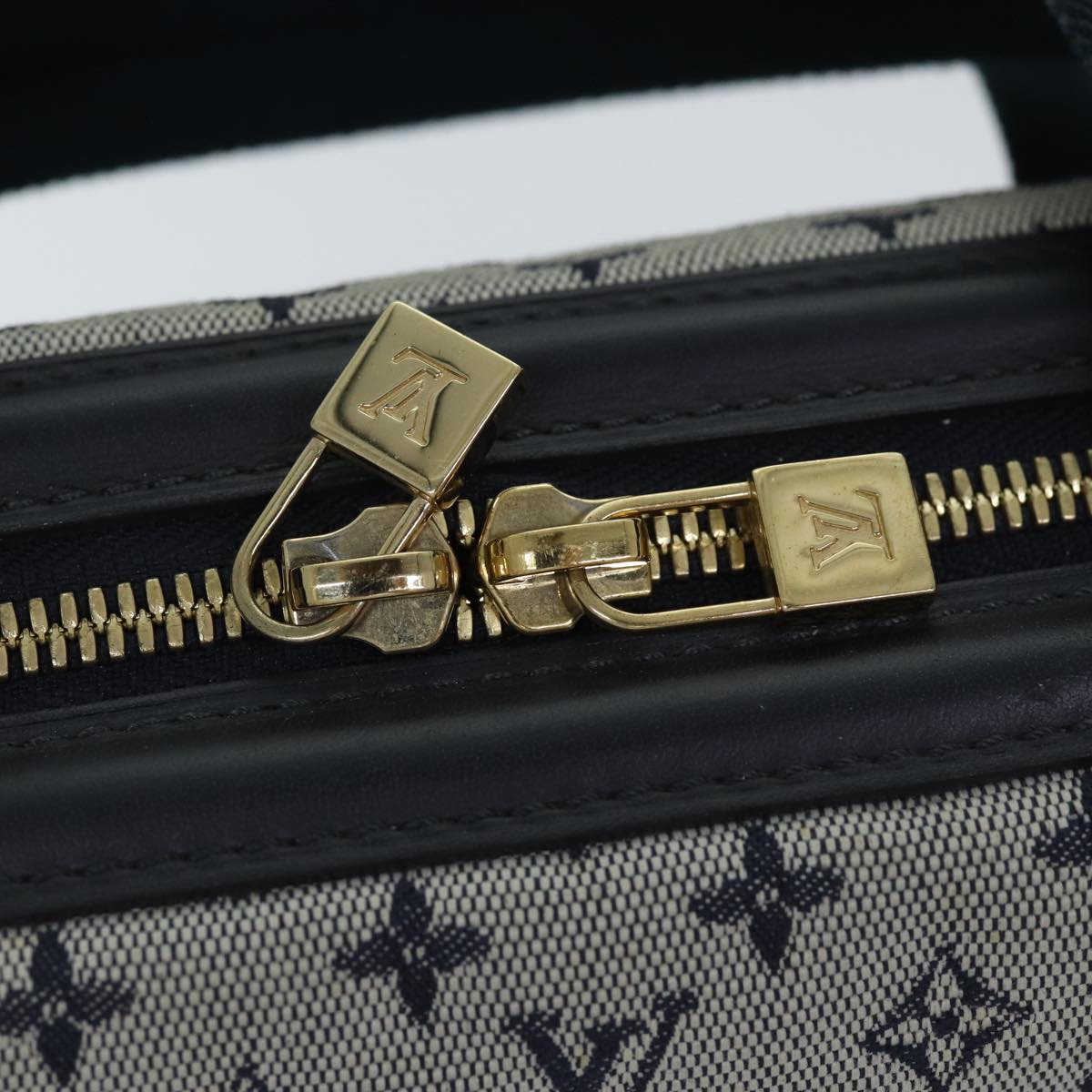 Louis Vuitton Monogram Mini Josephine GM Hand Bag Blue